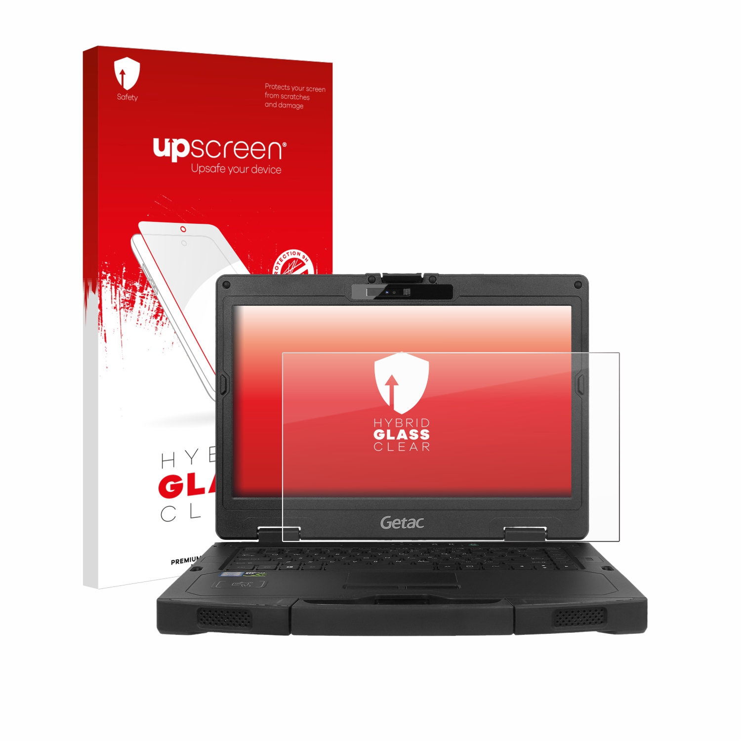 čirá skleněná fólie upscreen Hybrid Glas pro Getac S410