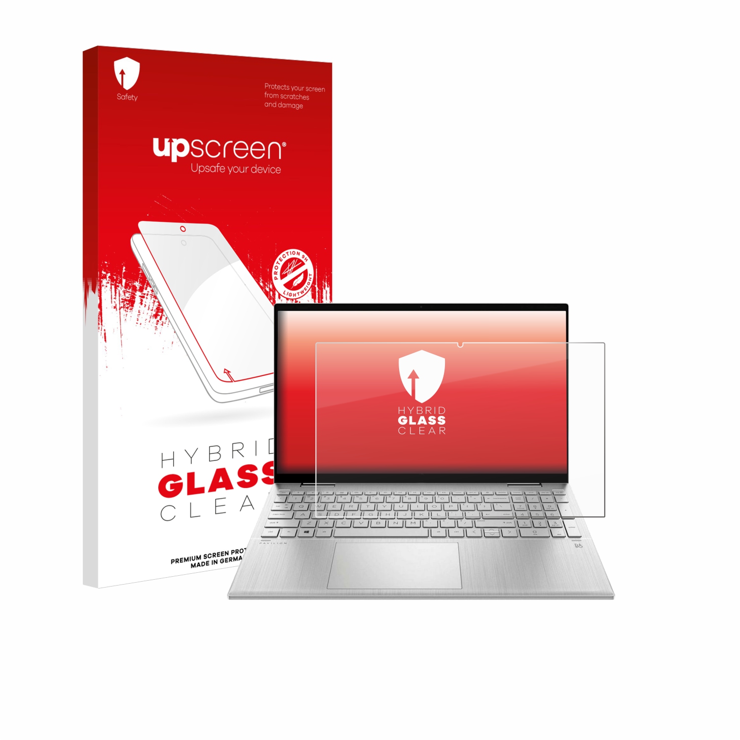 čirá skleněná fólie upscreen Hybrid Glas pro HP Pavilion x360 Convertible 15-er0203ng