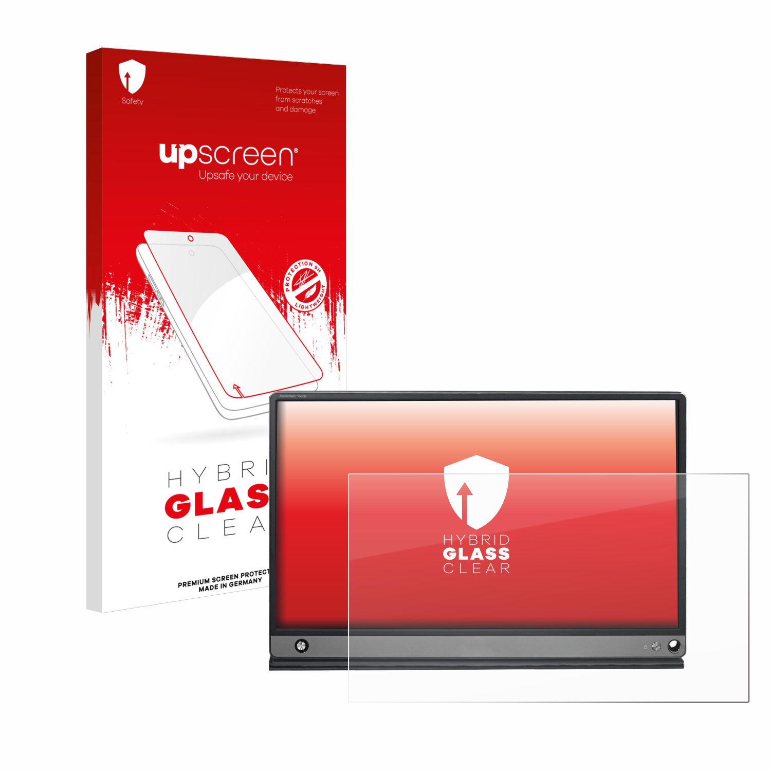 čirá skleněná fólie upscreen Hybrid Glas pro ASUS ZenScreen MB16AMT