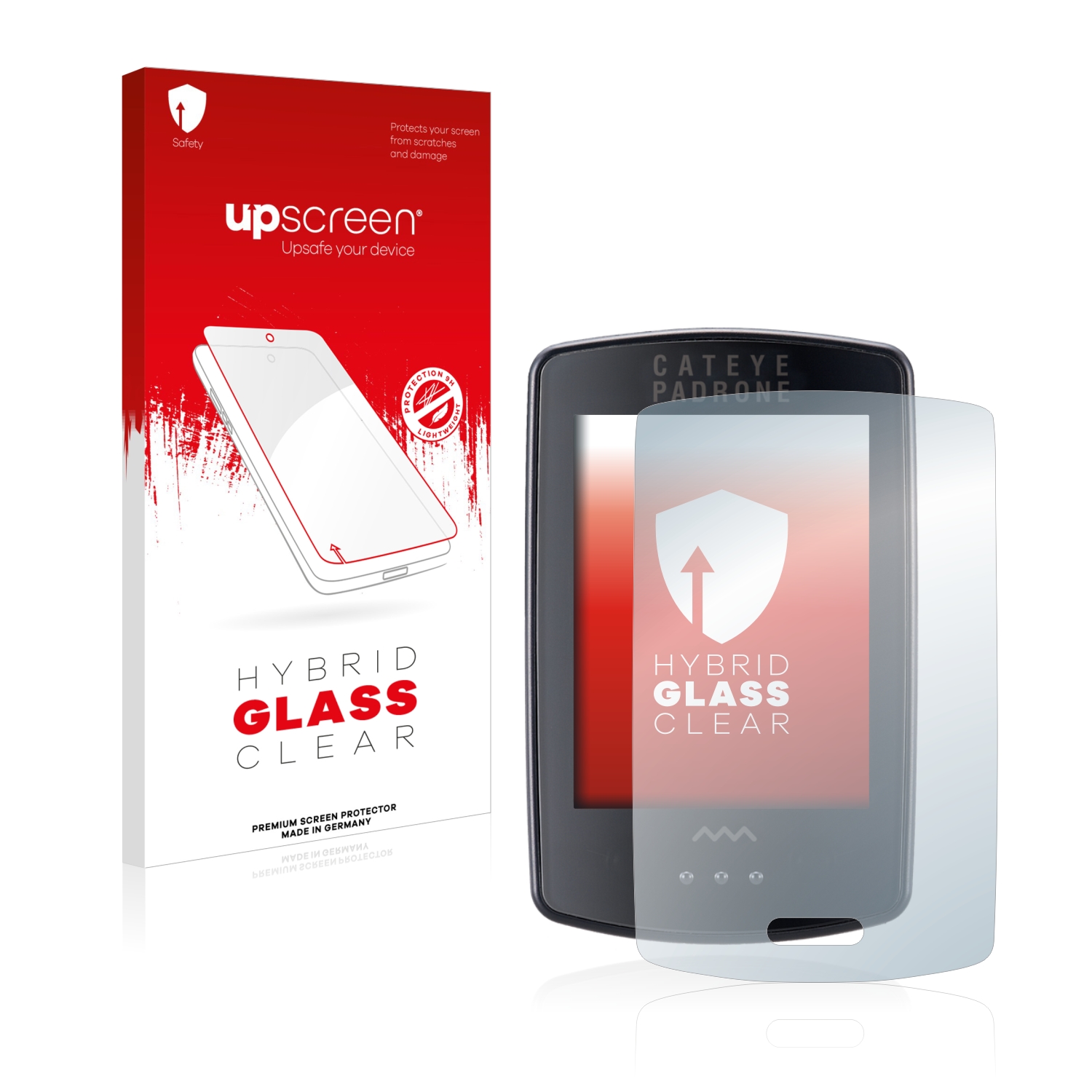 čirá skleněná fólie upscreen Hybrid Glas pro Cateye Padrone Stealth Edition