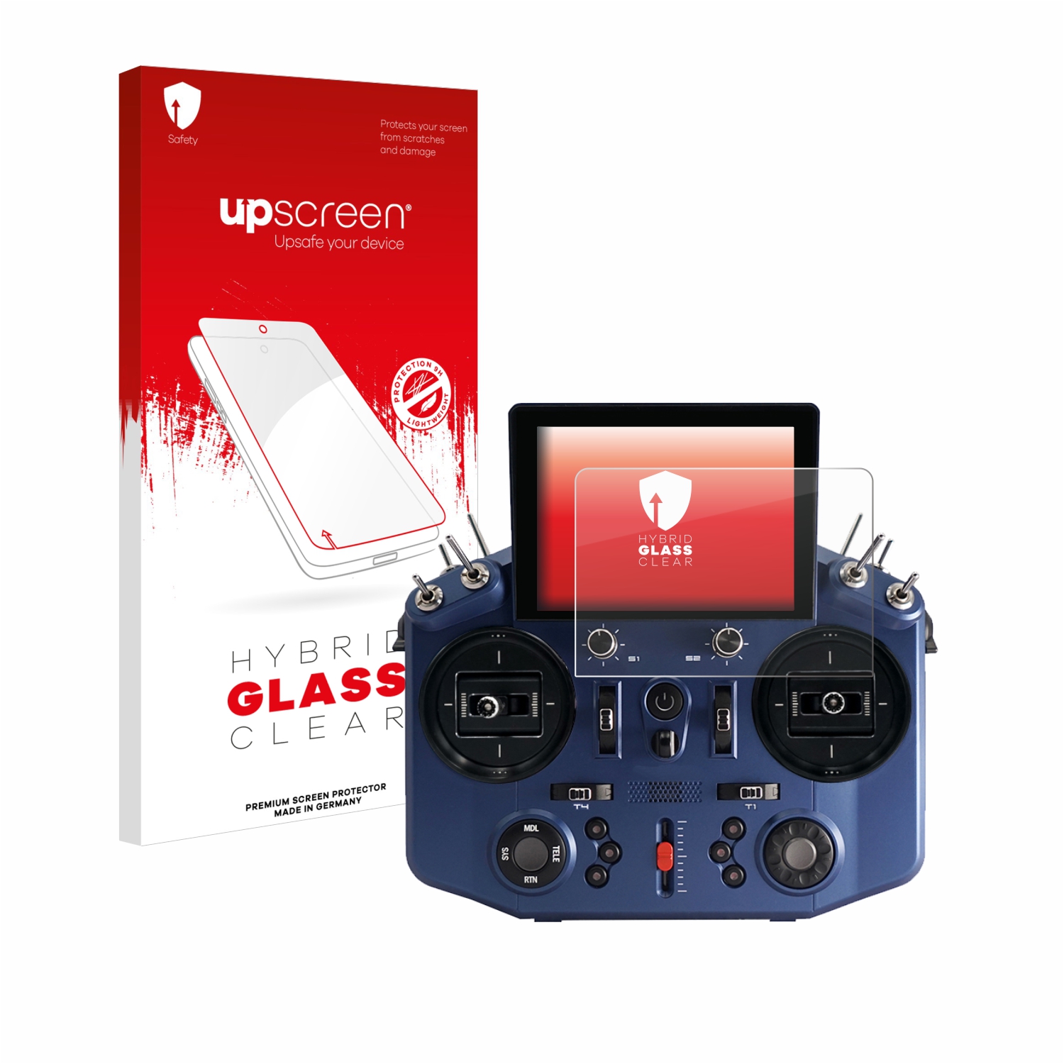čirá skleněná fólie upscreen Hybrid Glas pro FrSky Tandem X20S