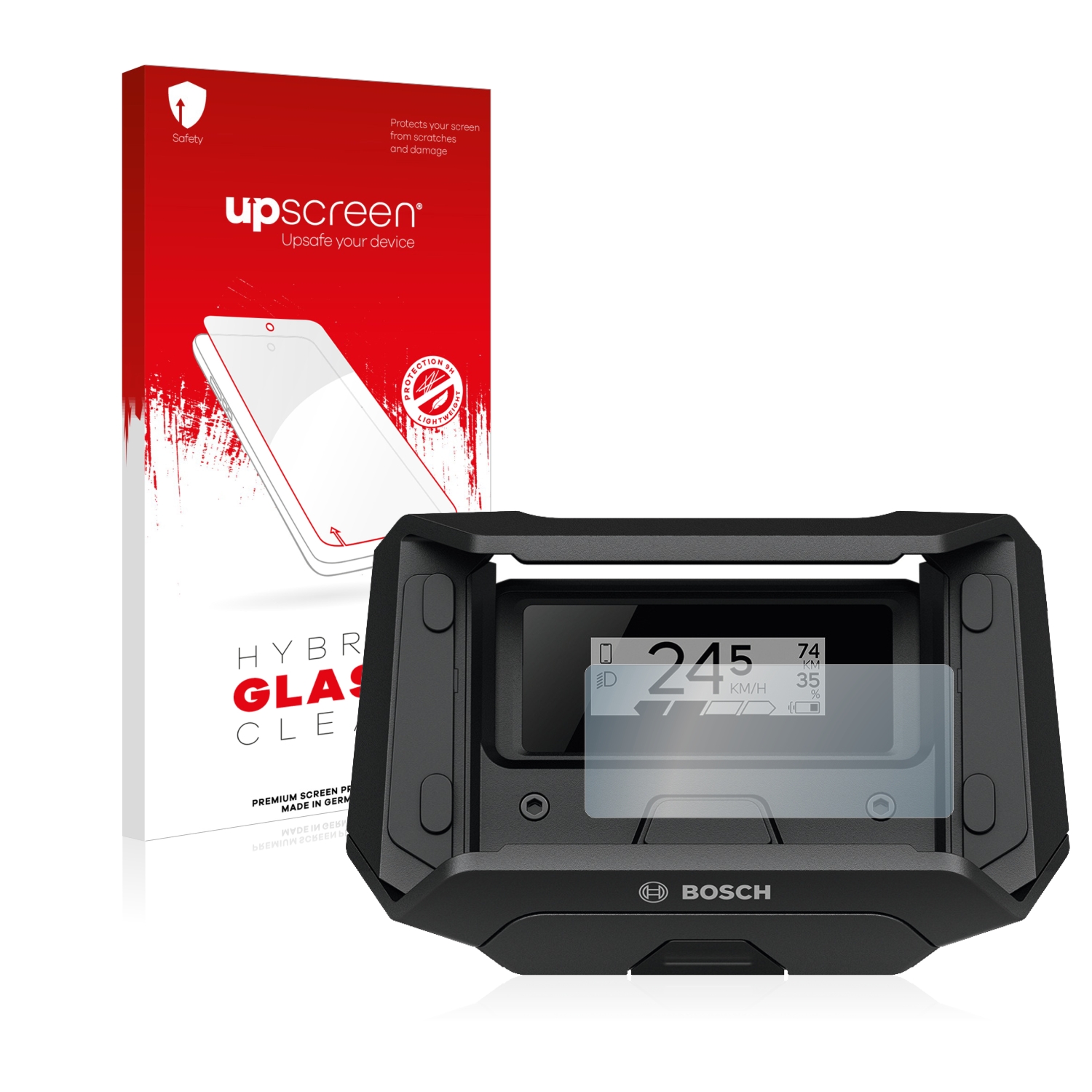 čirá skleněná fólie upscreen Hybrid Glas pro Bosch SmartphoneHub CUI100