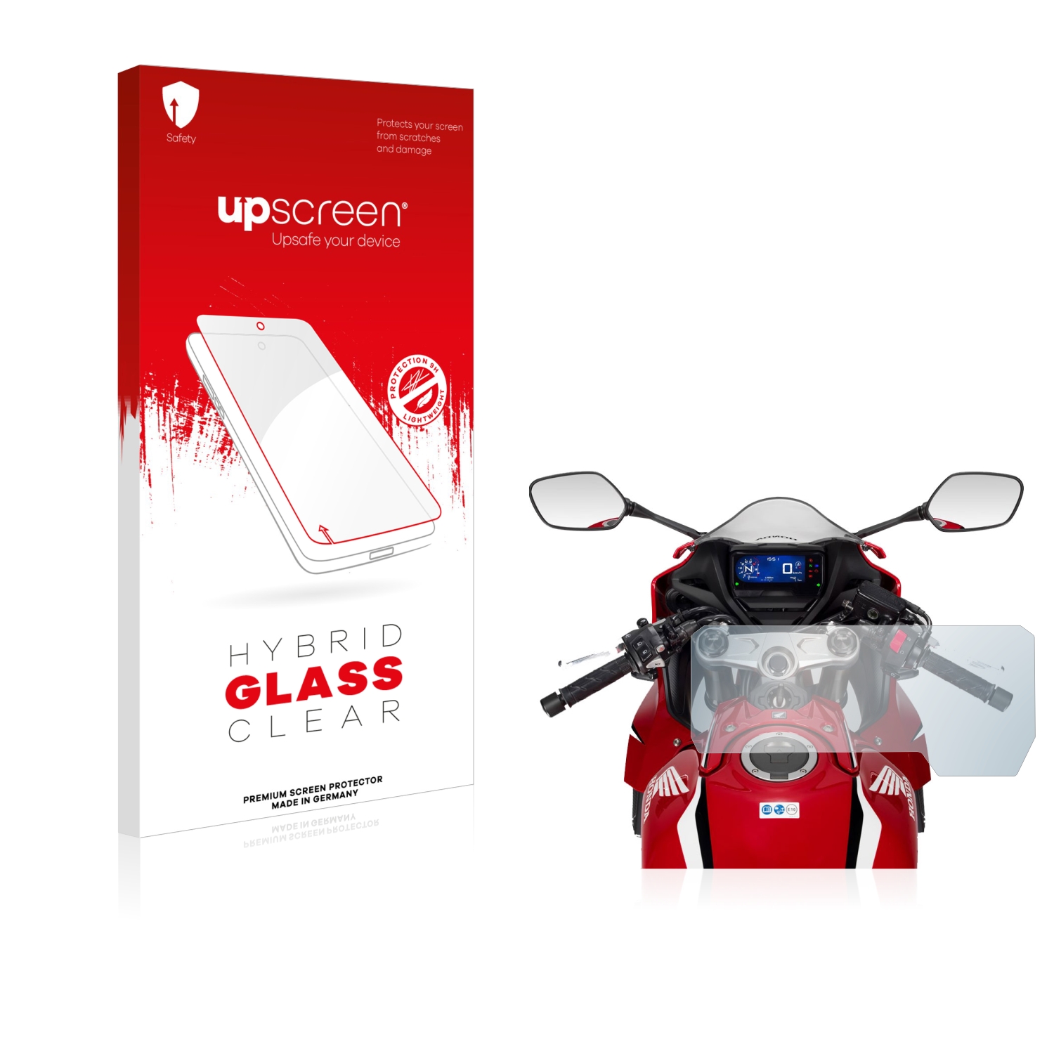 čirá skleněná fólie upscreen Hybrid Glas pro Honda CBR650R 2019-2021