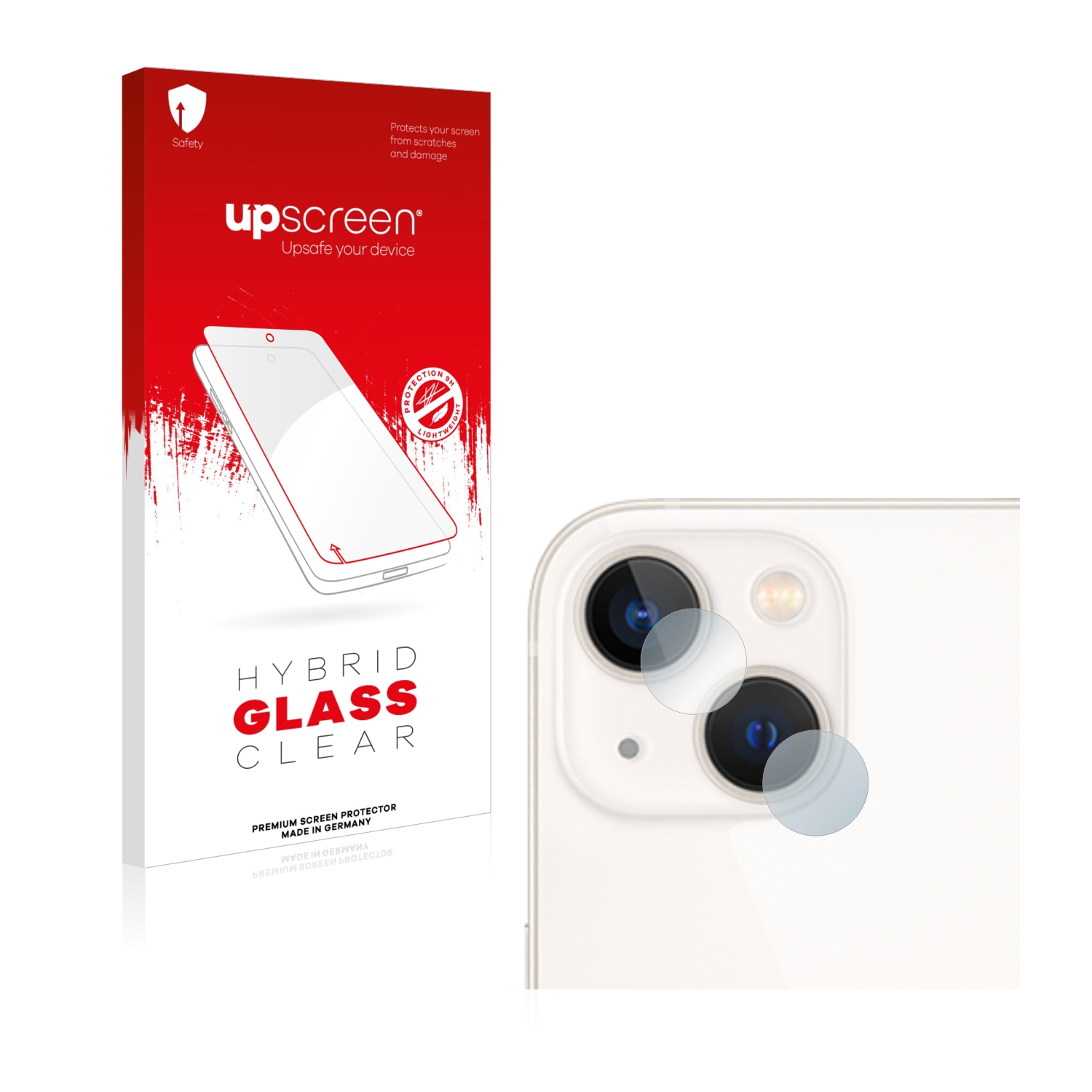 čirá skleněná fólie upscreen Hybrid Glas pro Apple iPhone 13 (pouze kamera)
