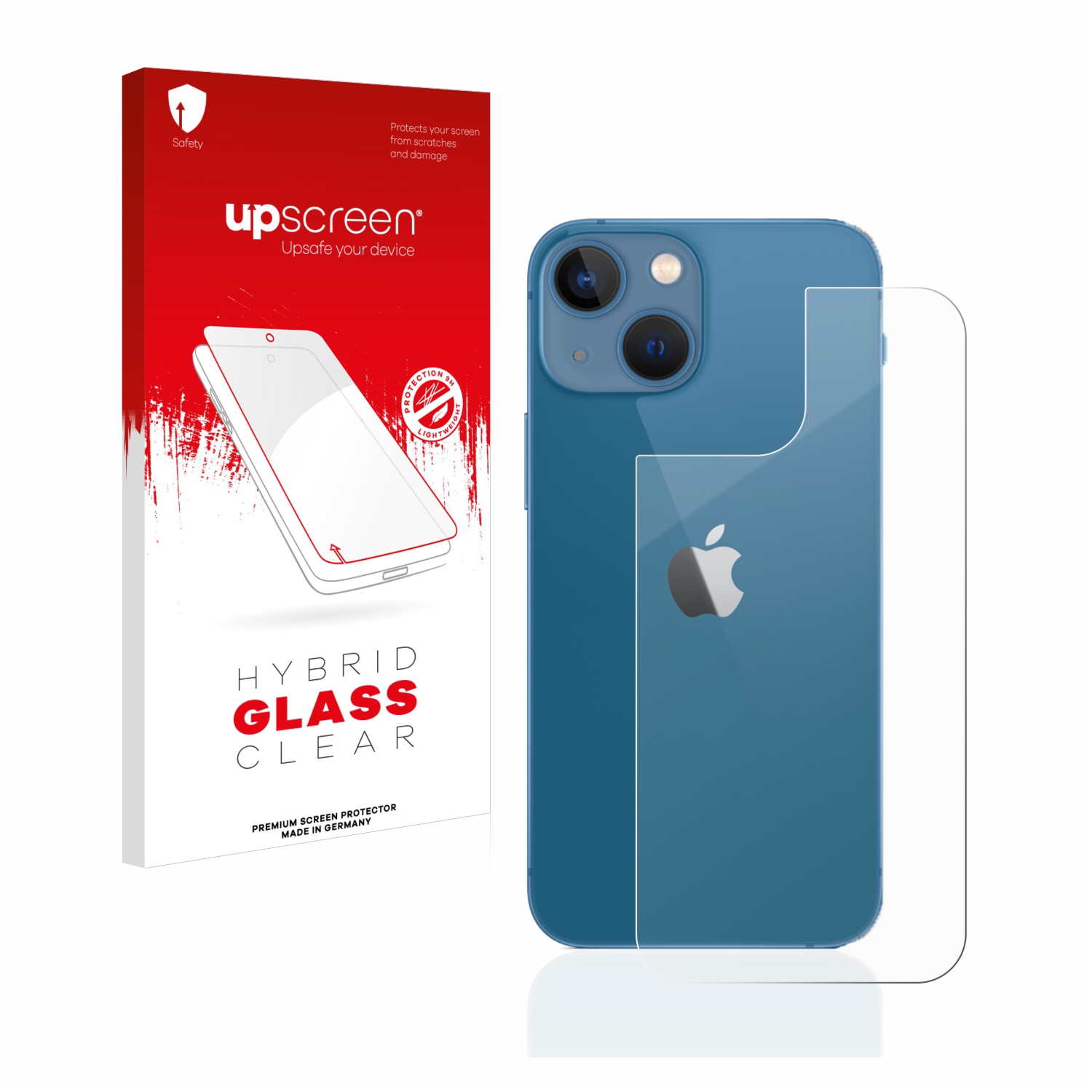 čirá skleněná fólie upscreen Hybrid Glas pro Apple iPhone 13 mini (zadní strana)