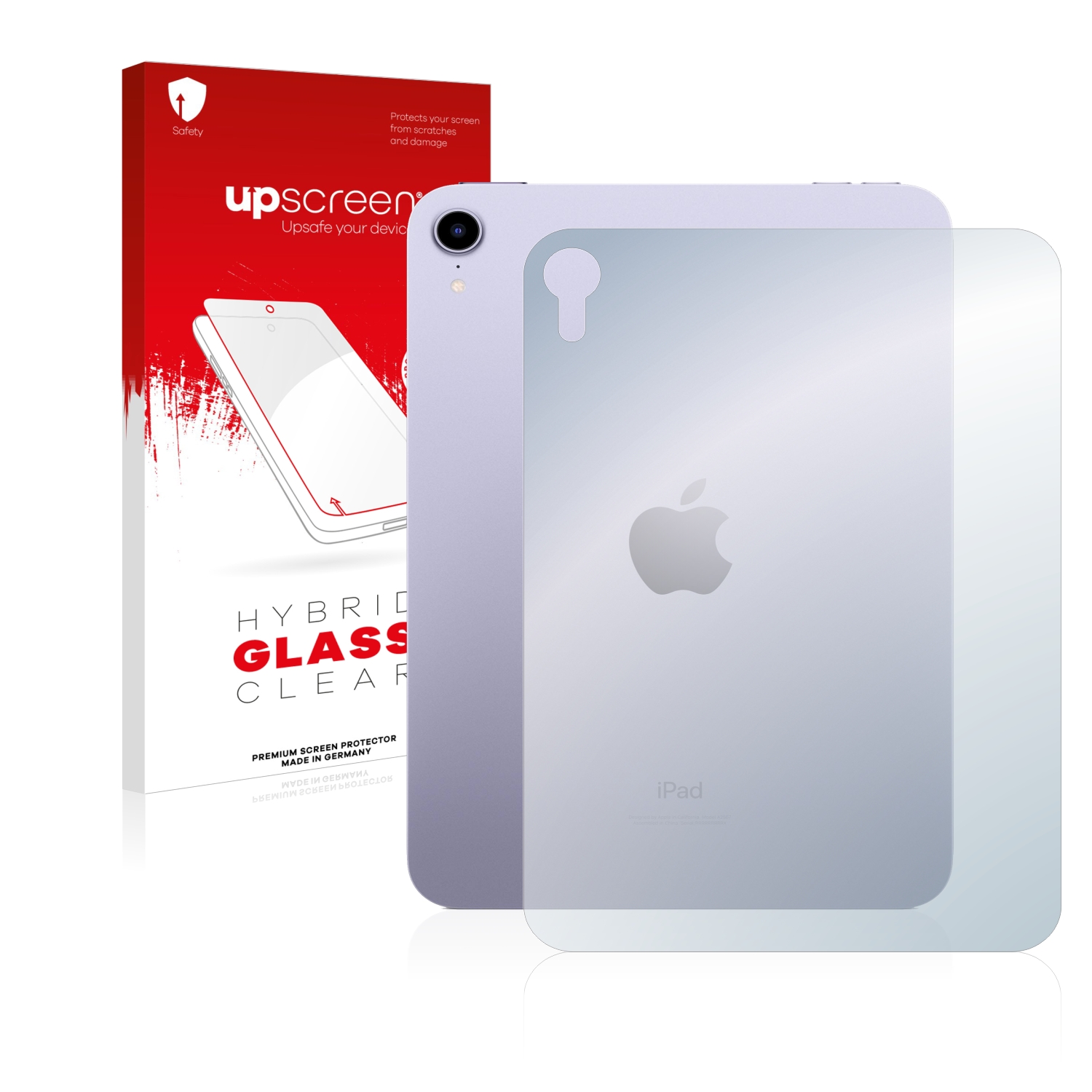 čirá skleněná fólie upscreen Hybrid Glas pro Apple iPad Mini 6 WiFi 2021 (zadní strana, 6 Gen.)