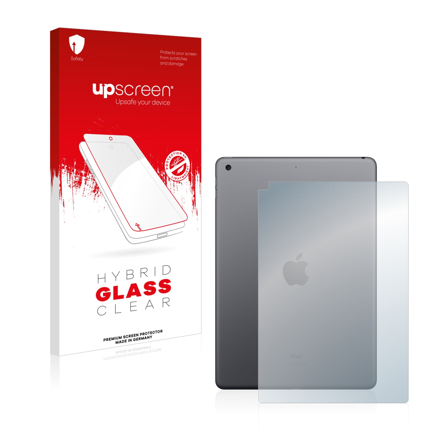 čirá skleněná fólie upscreen Hybrid Glas pro Apple iPad 10.2? WiFi 2021 (zadní strana, 9 Gen.)