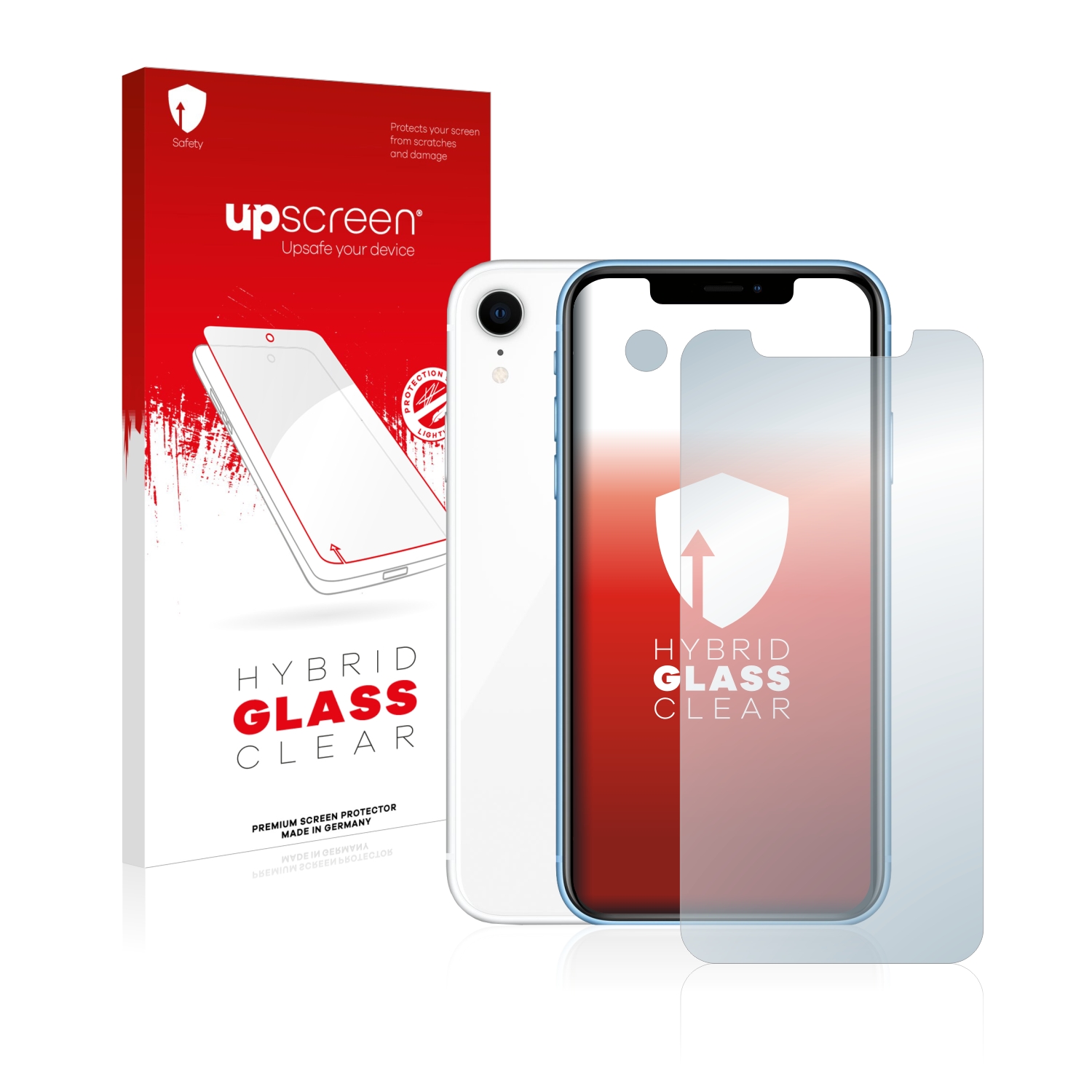 čirá skleněná fólie upscreen Hybrid Glas pro Apple iPhone XR (displej+Kamera)