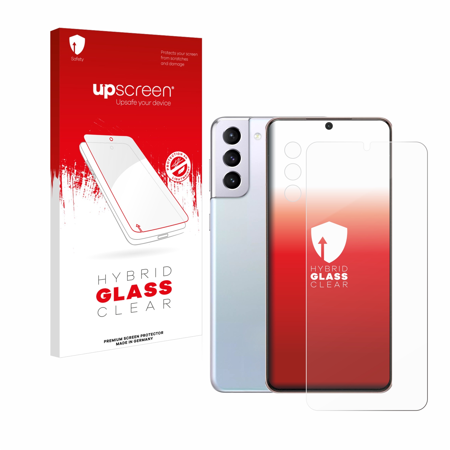 čirá skleněná fólie upscreen Hybrid Glas pro Samsung Galaxy S21 Plus 5G (displej+Kamera)