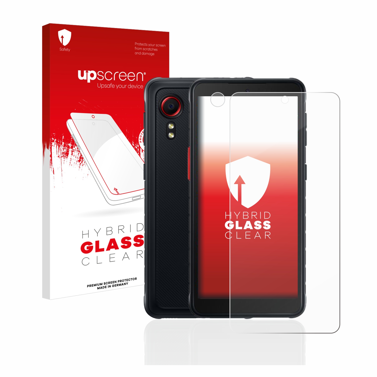 čirá skleněná fólie upscreen Hybrid Glas pro Samsung Galaxy XCover 5 (displej+Kamera)