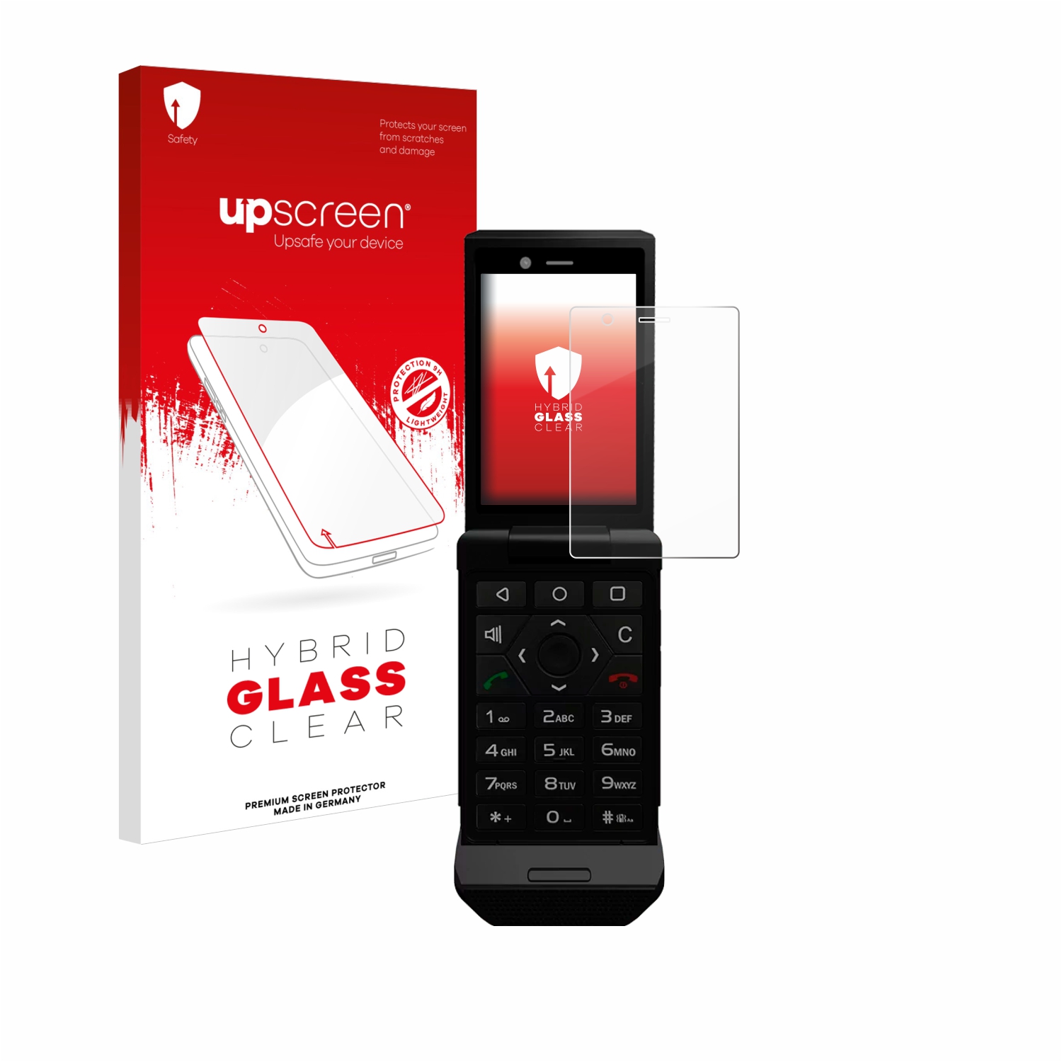 čirá skleněná fólie upscreen Hybrid Glas pro Caterpillar Cat S22 Flip