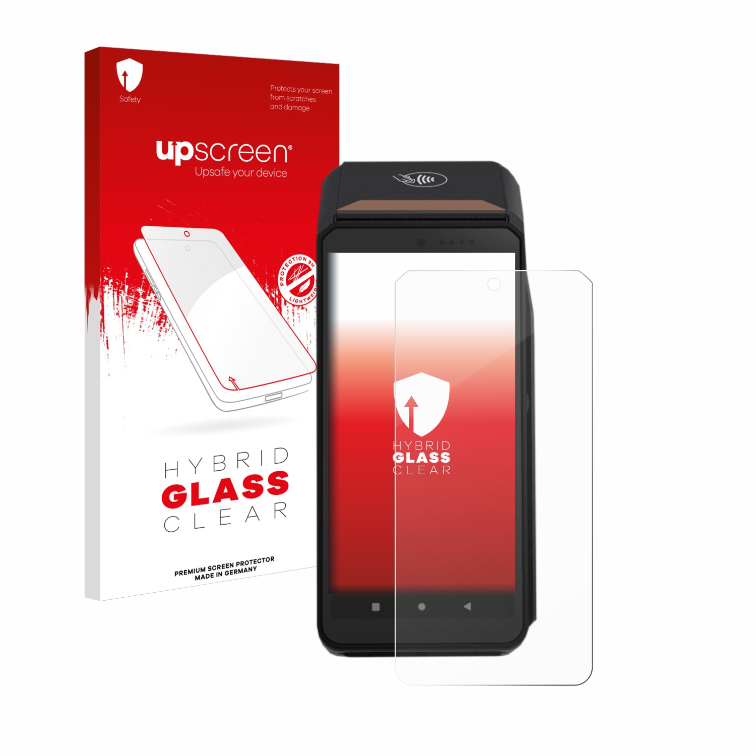 čirá skleněná fólie upscreen Hybrid Glas pro ingenico Axium DX8000