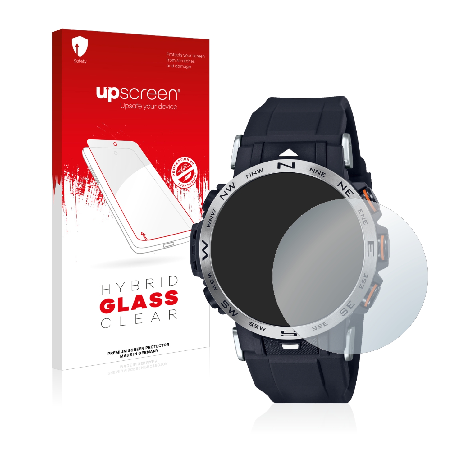 čirá skleněná fólie upscreen Hybrid Glas pro Casio Pro Trek PRW-30-1AER