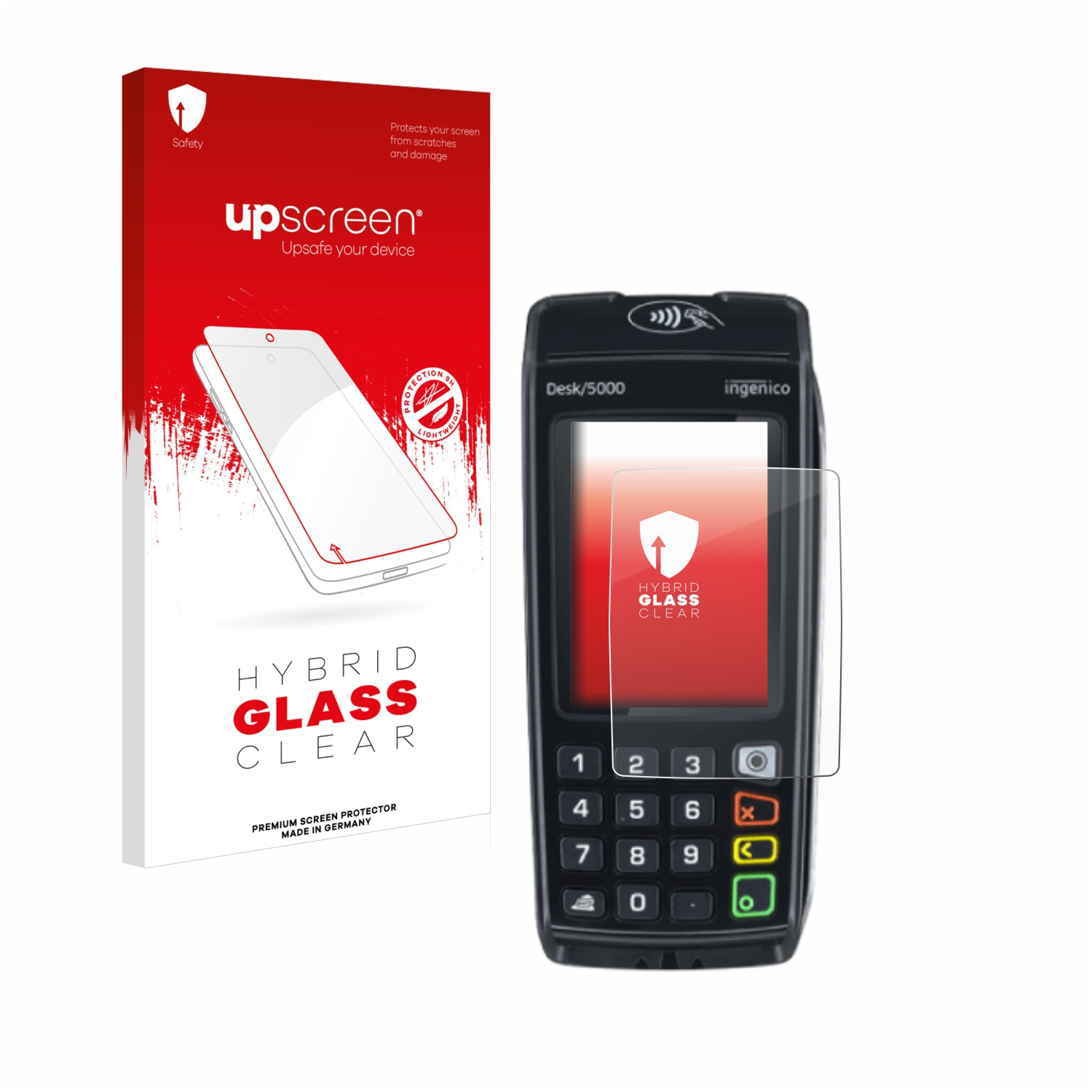 čirá skleněná fólie upscreen Hybrid Glas pro ingenico Desk/5000