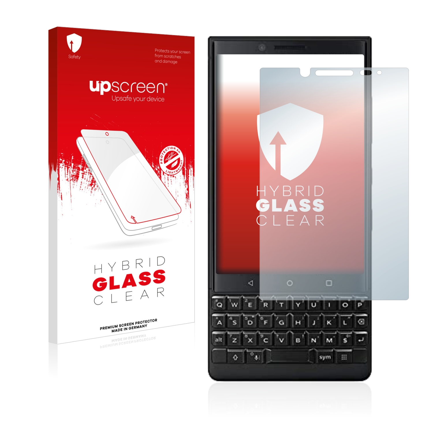 čirá skleněná fólie upscreen Hybrid Glas pro BlackBerry Key2 (Dual Sim)