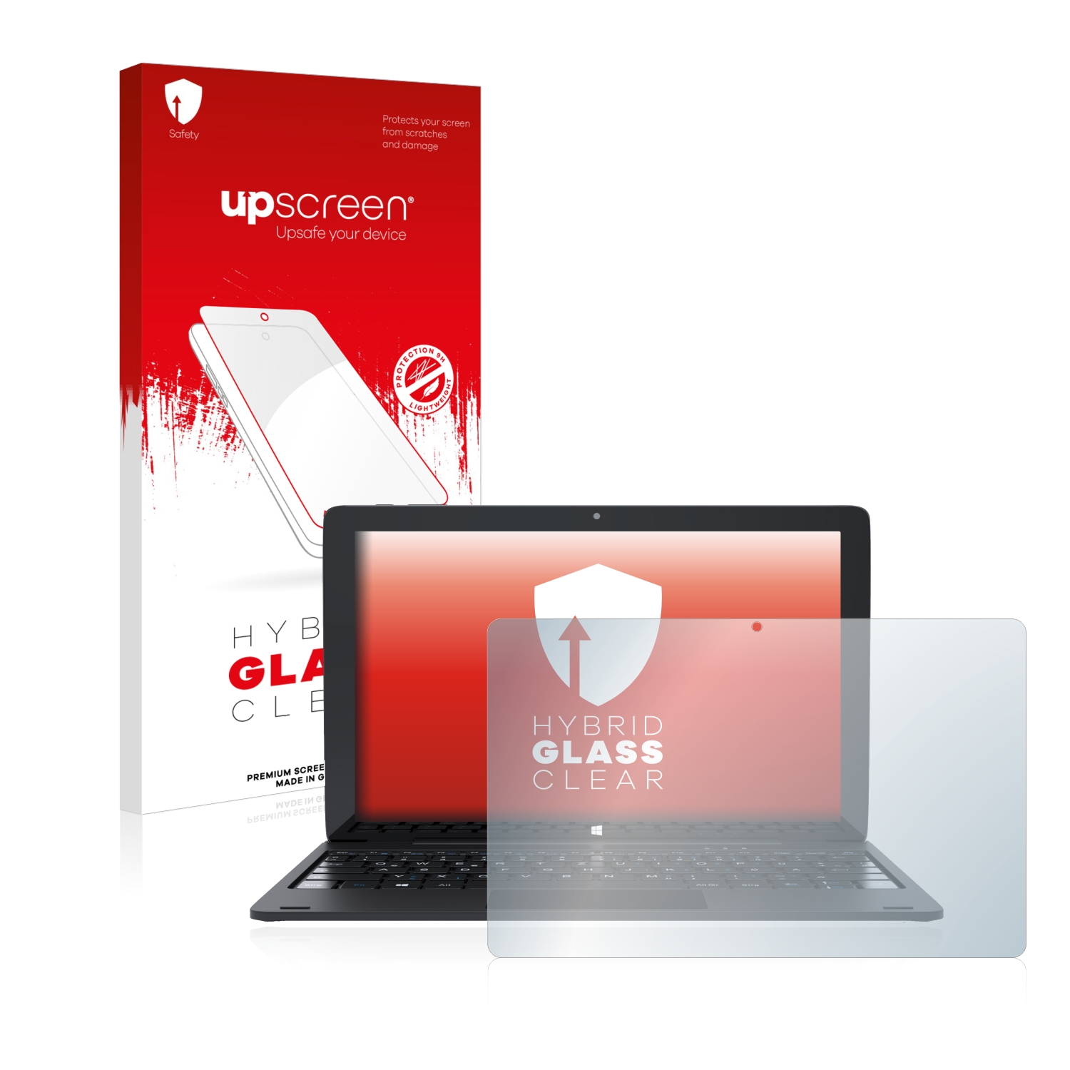 čirá skleněná fólie upscreen Hybrid Glas pro CSL Panther Tab HD