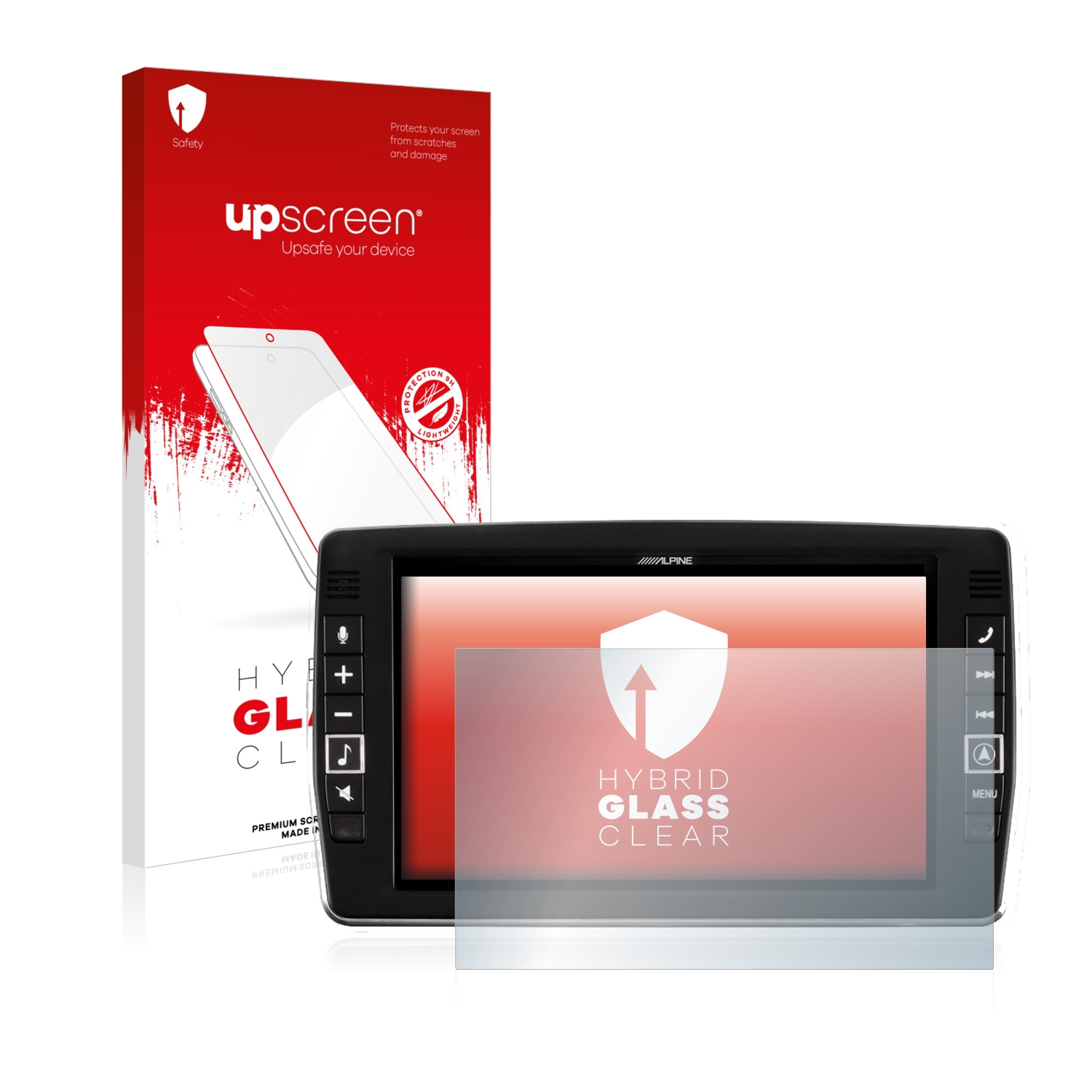 čirá skleněná fólie upscreen Hybrid Glas pro Alpine X903D-V447