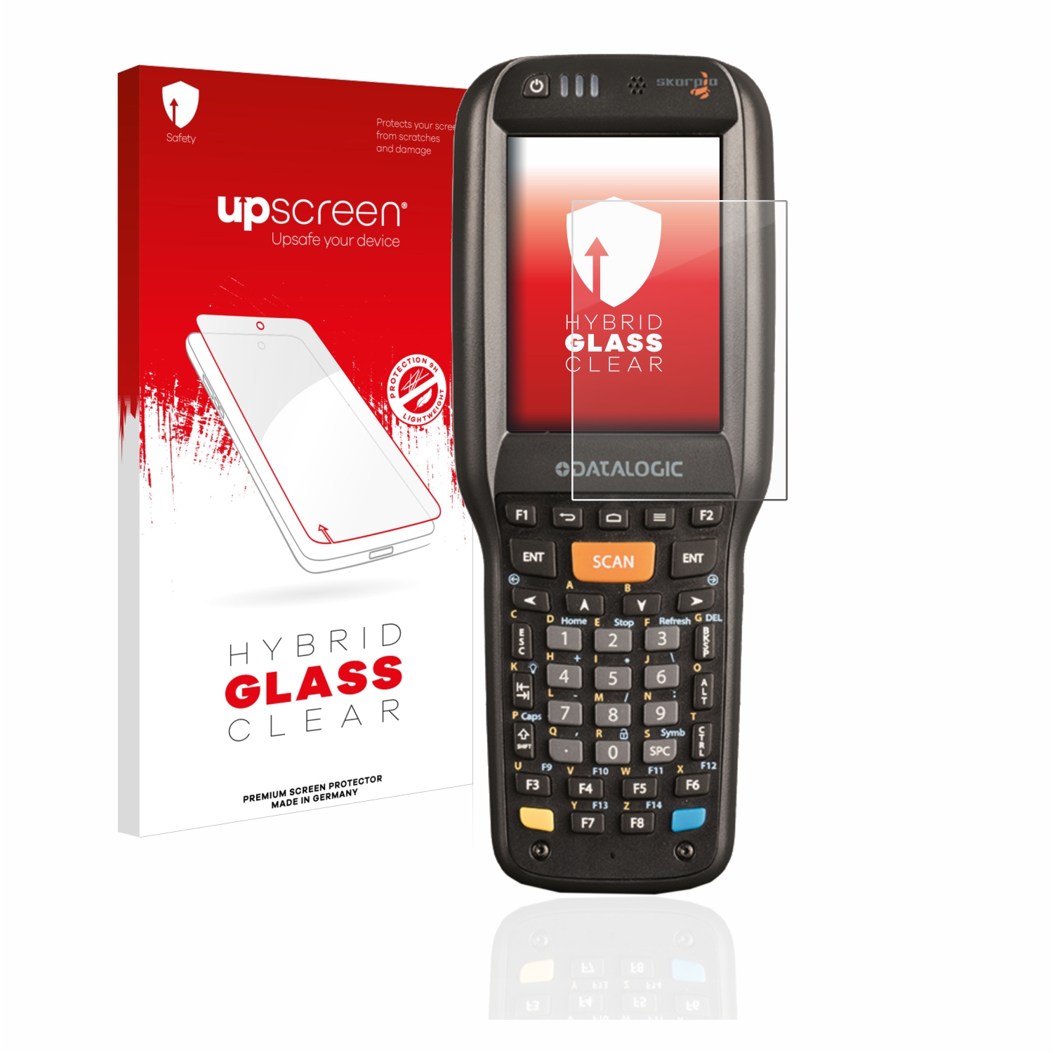 čirá skleněná fólie upscreen Hybrid Glas pro Datalogic Skorpio X4