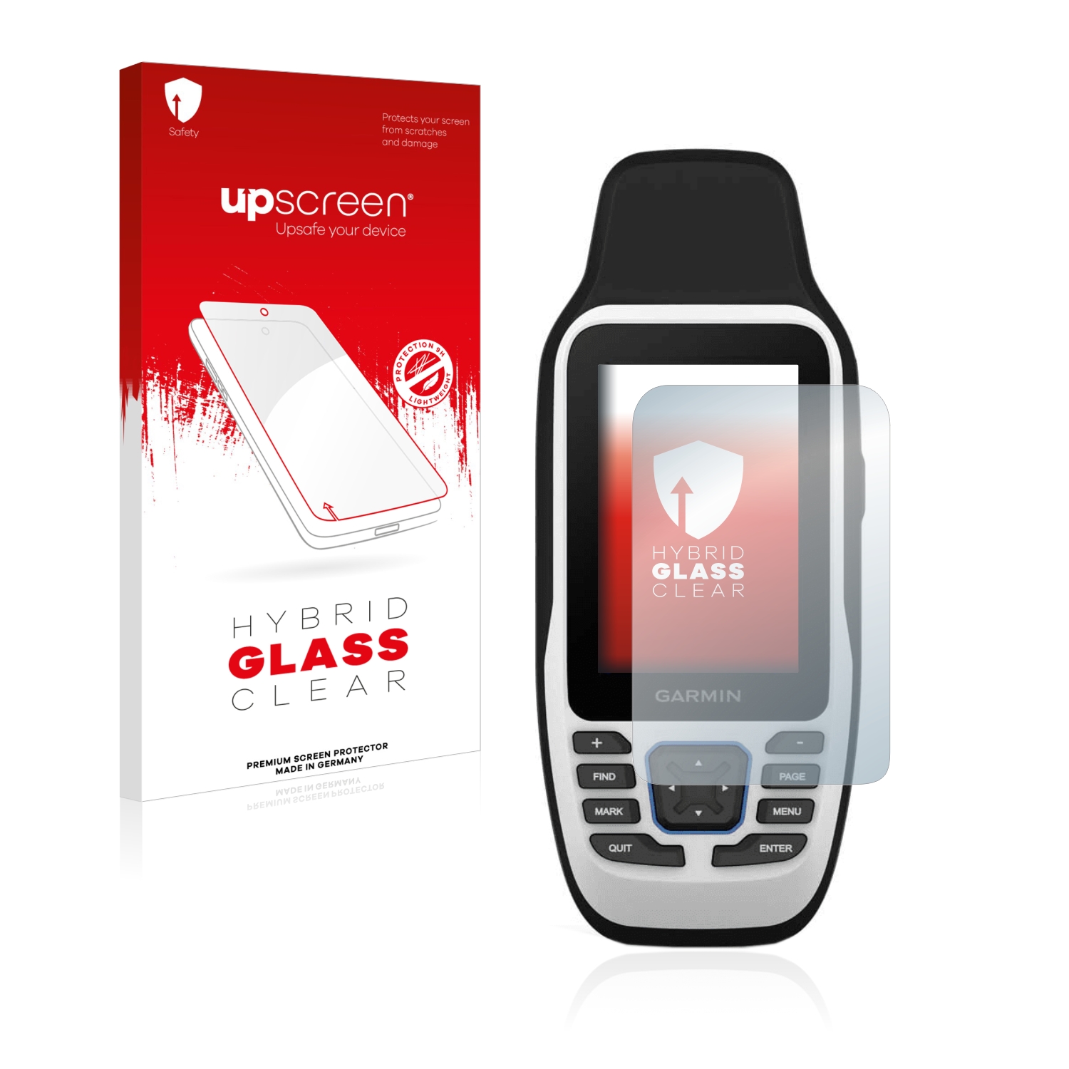 čirá skleněná fólie upscreen Hybrid Glas pro Garmin GPSMAP 79s