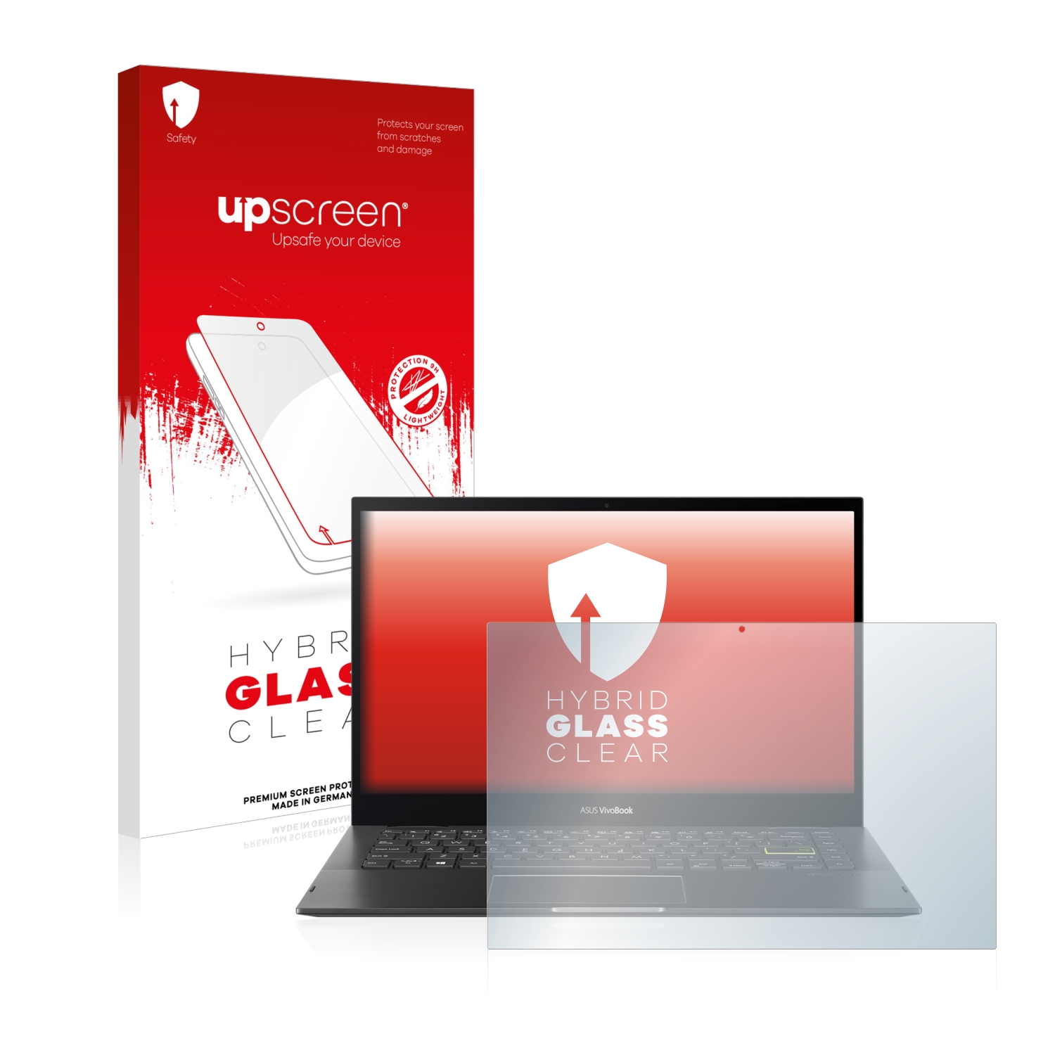 čirá skleněná fólie upscreen Hybrid Glas pro ASUS VivoBook Flip 14 TP470
