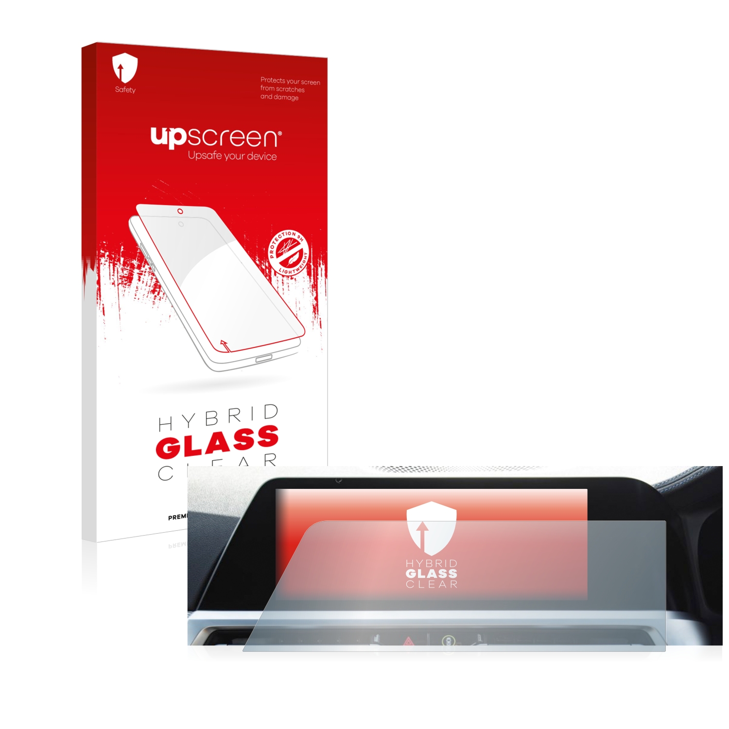 čirá skleněná fólie upscreen Hybrid Glas pro BMW 3 G20 Limousine 2018 Infotainment System pravostranné řízení