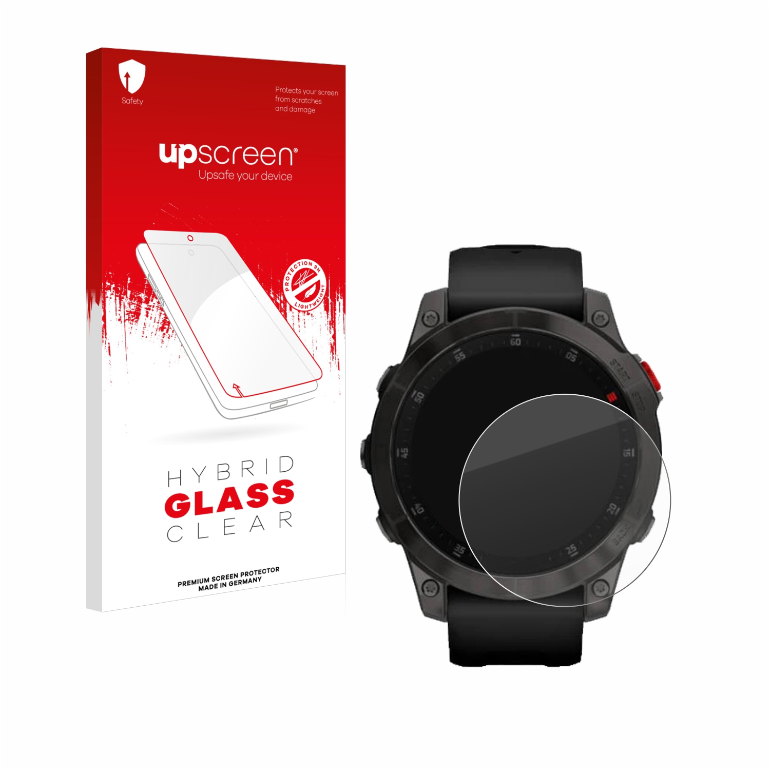 čirá skleněná fólie upscreen Hybrid Glas pro Garmin epix (Gen. 2)