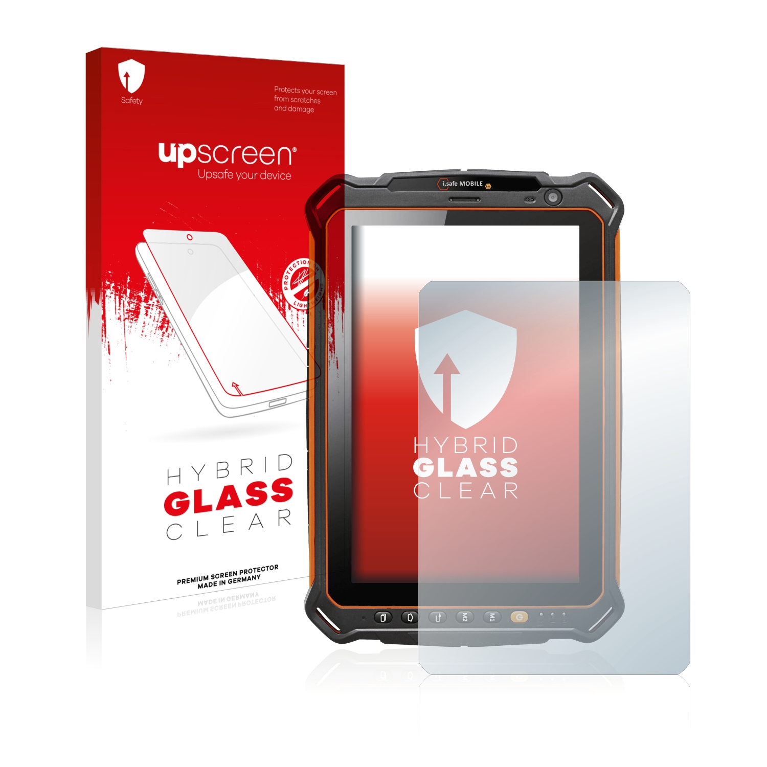 čirá skleněná fólie upscreen Hybrid Glas pro i.safe MOBILE IS930.1