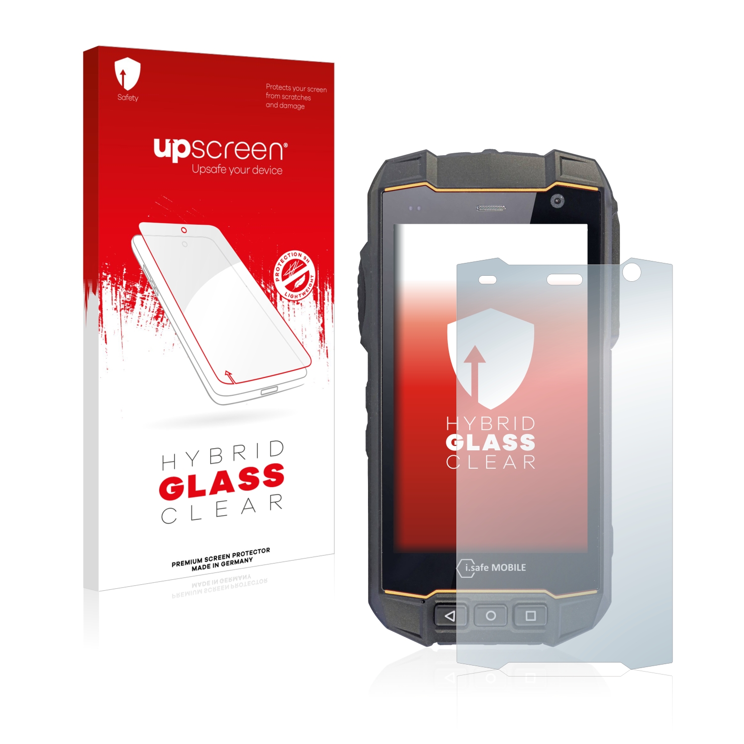 čirá skleněná fólie upscreen Hybrid Glas pro i.safe MOBILE IS530.2