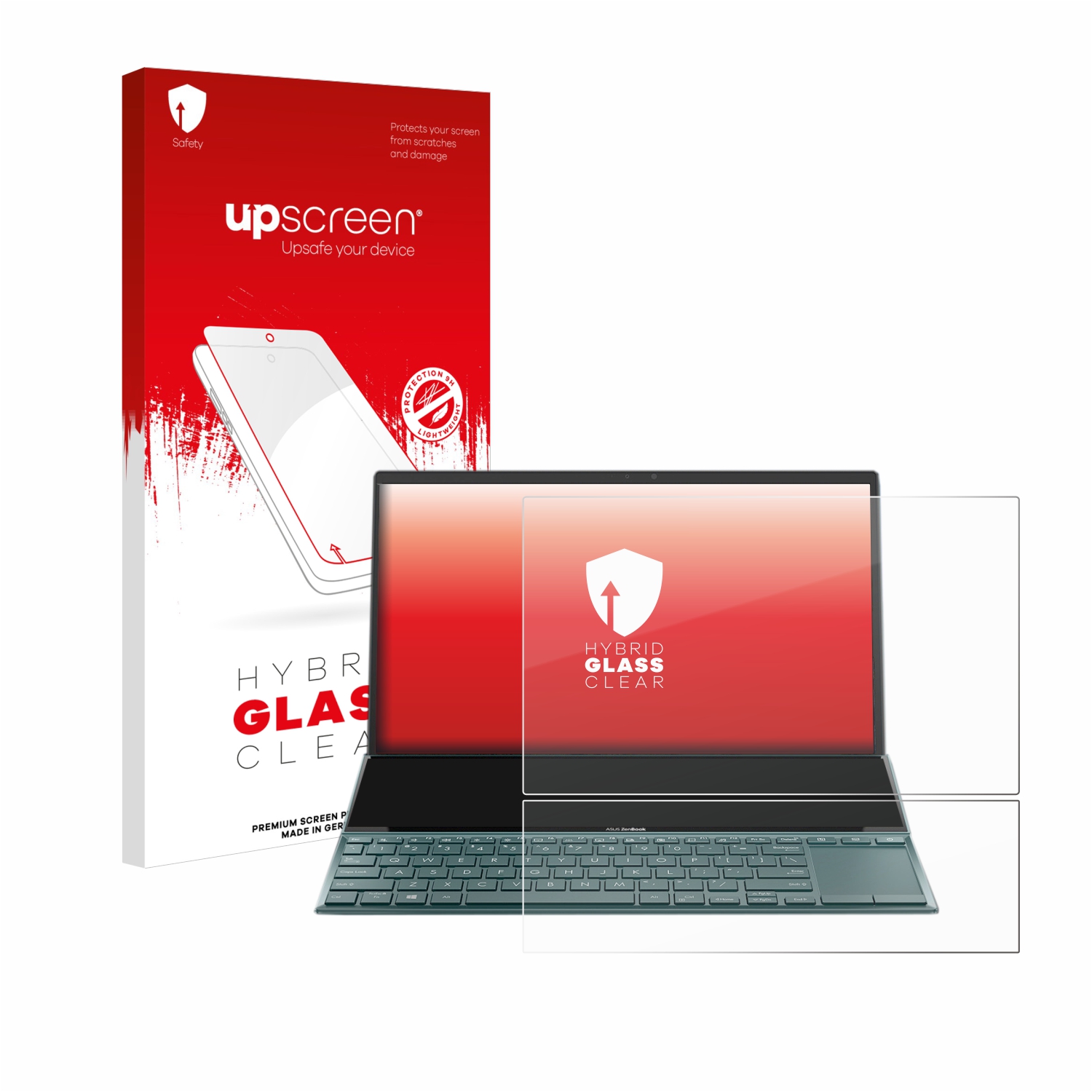 čirá skleněná fólie upscreen Hybrid Glas pro ASUS ZenBook Duo 14 UX482
