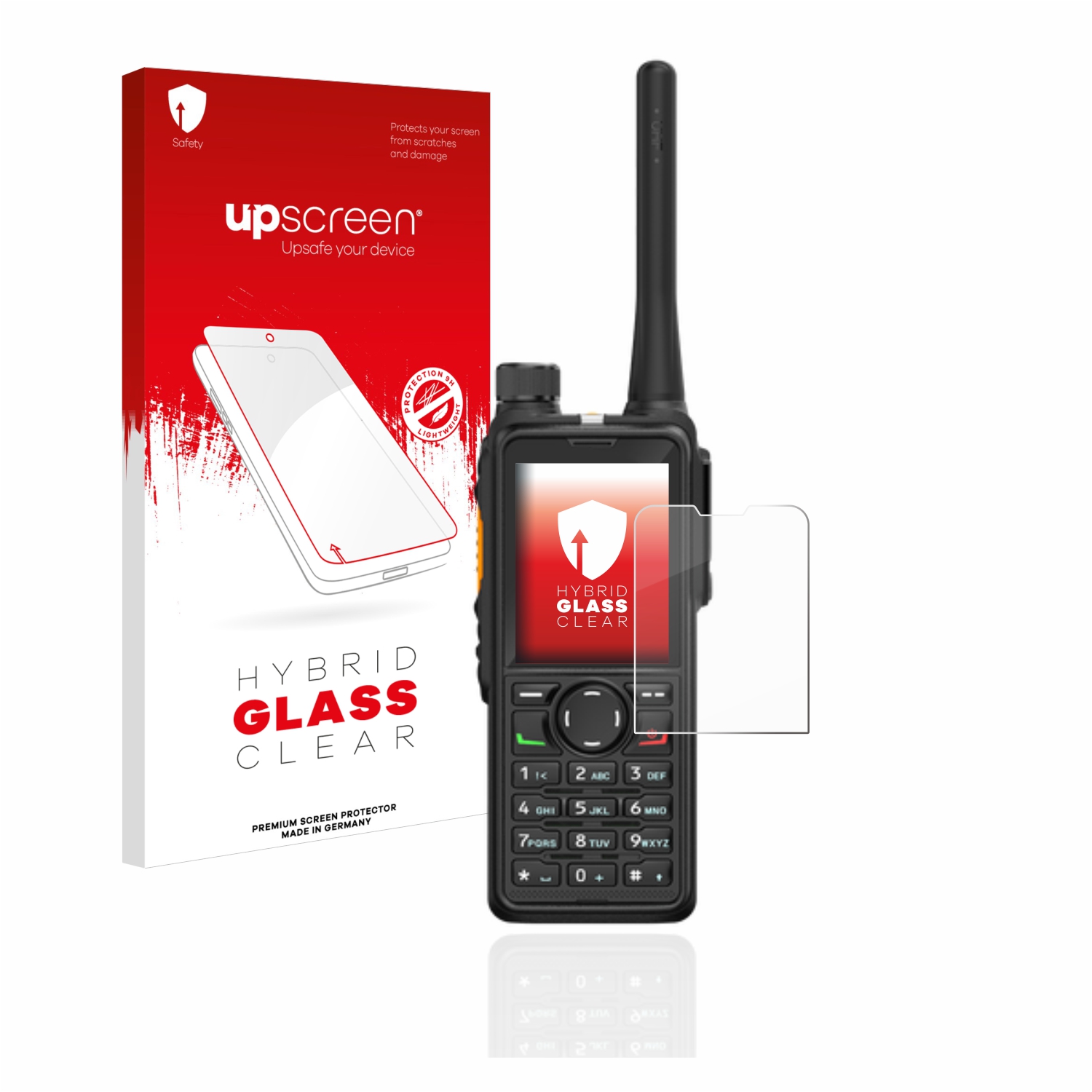 čirá skleněná fólie upscreen Hybrid Glas pro Hytera HP785