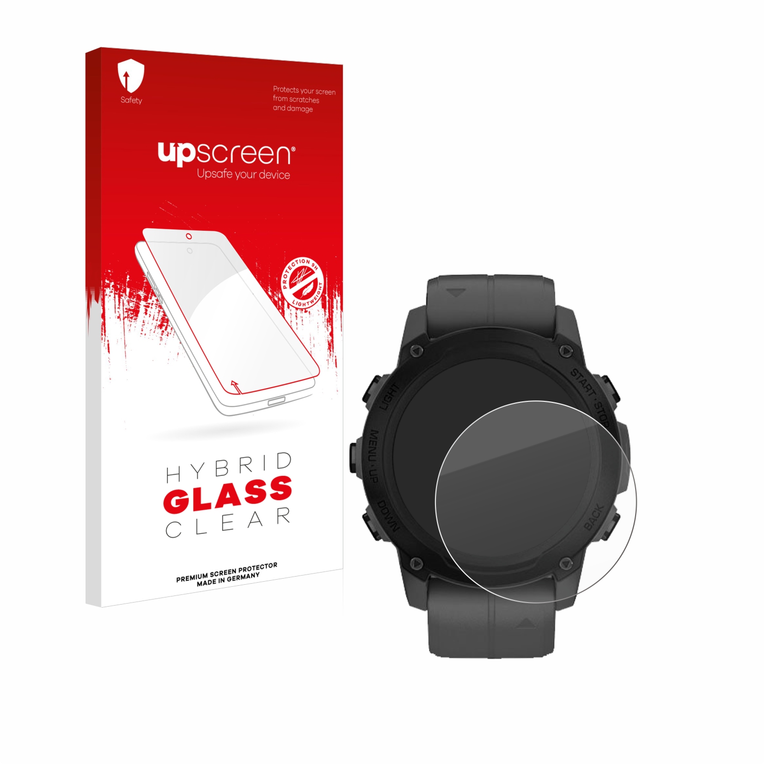 čirá skleněná fólie upscreen Hybrid Glas pro Garmin Descent G1
