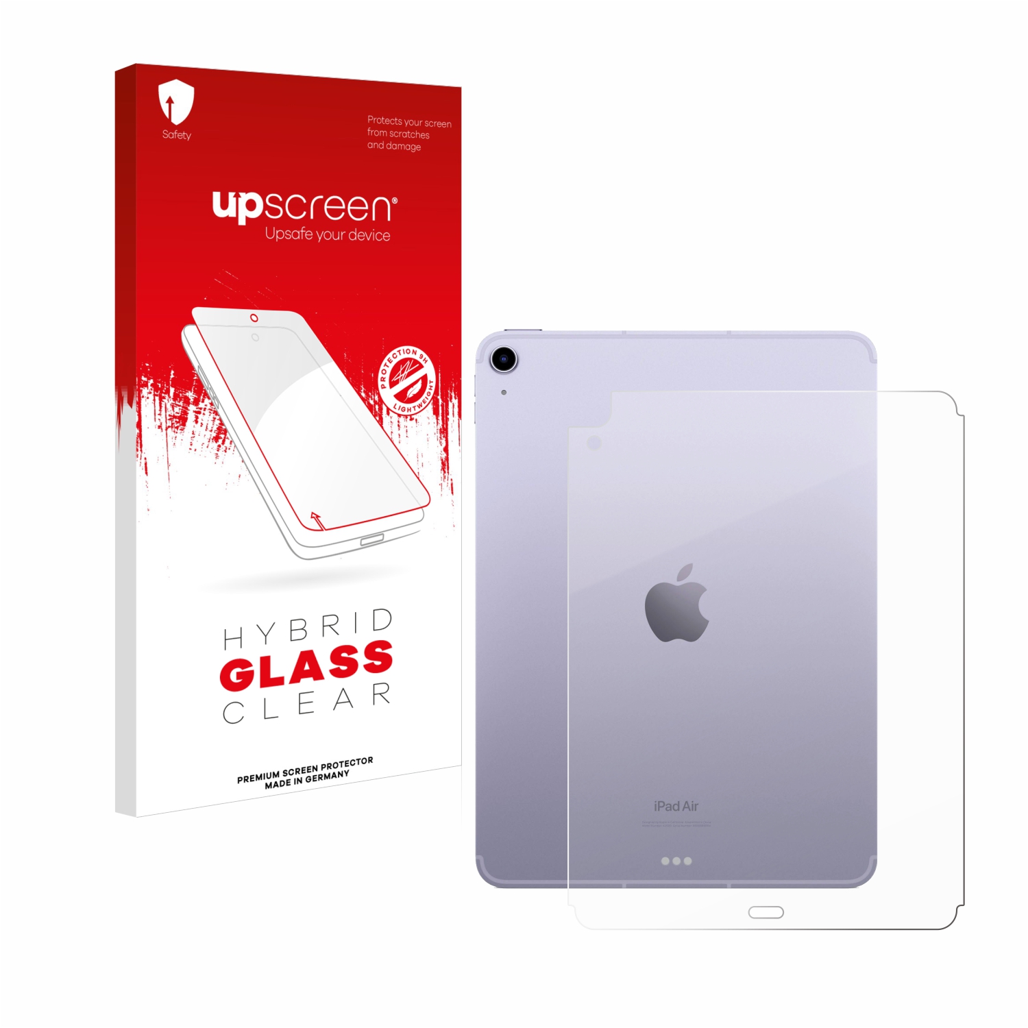 čirá skleněná fólie upscreen Hybrid Glas pro Apple iPad Air 5 WiFi 2022 (zadní strana, 5. Gen.)