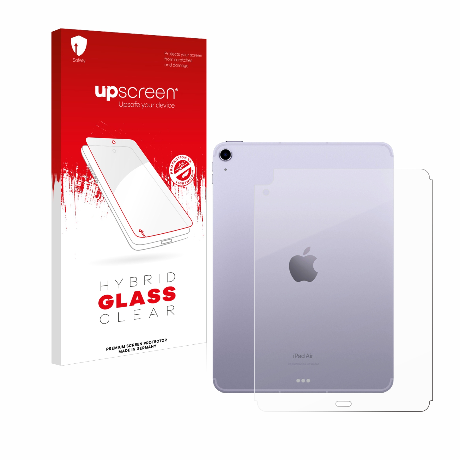 čirá skleněná fólie upscreen Hybrid Glas pro Apple iPad Air 5 WiFi Cellular 2022 (zadní strana, 5. Gen.)
