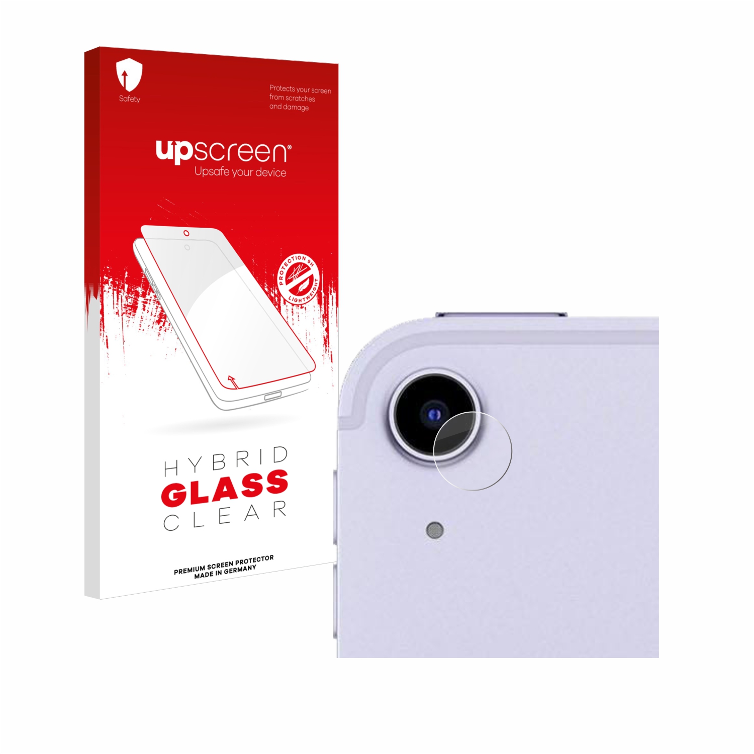 čirá skleněná fólie upscreen Hybrid Glas pro Apple iPad Air 5 WiFi Cellular 2022 (pouze kamera, 5. Gen.)