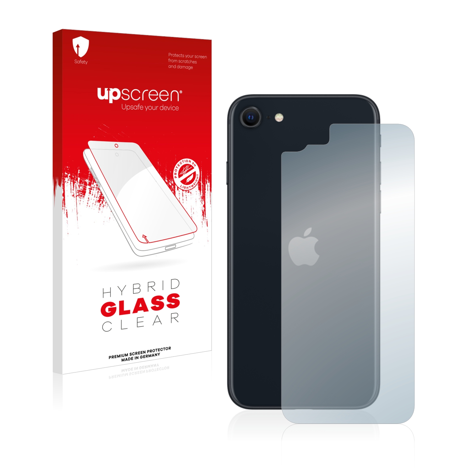 čirá skleněná fólie upscreen Hybrid Glas pro Apple iPhone SE 3 2022 (zadní strana)