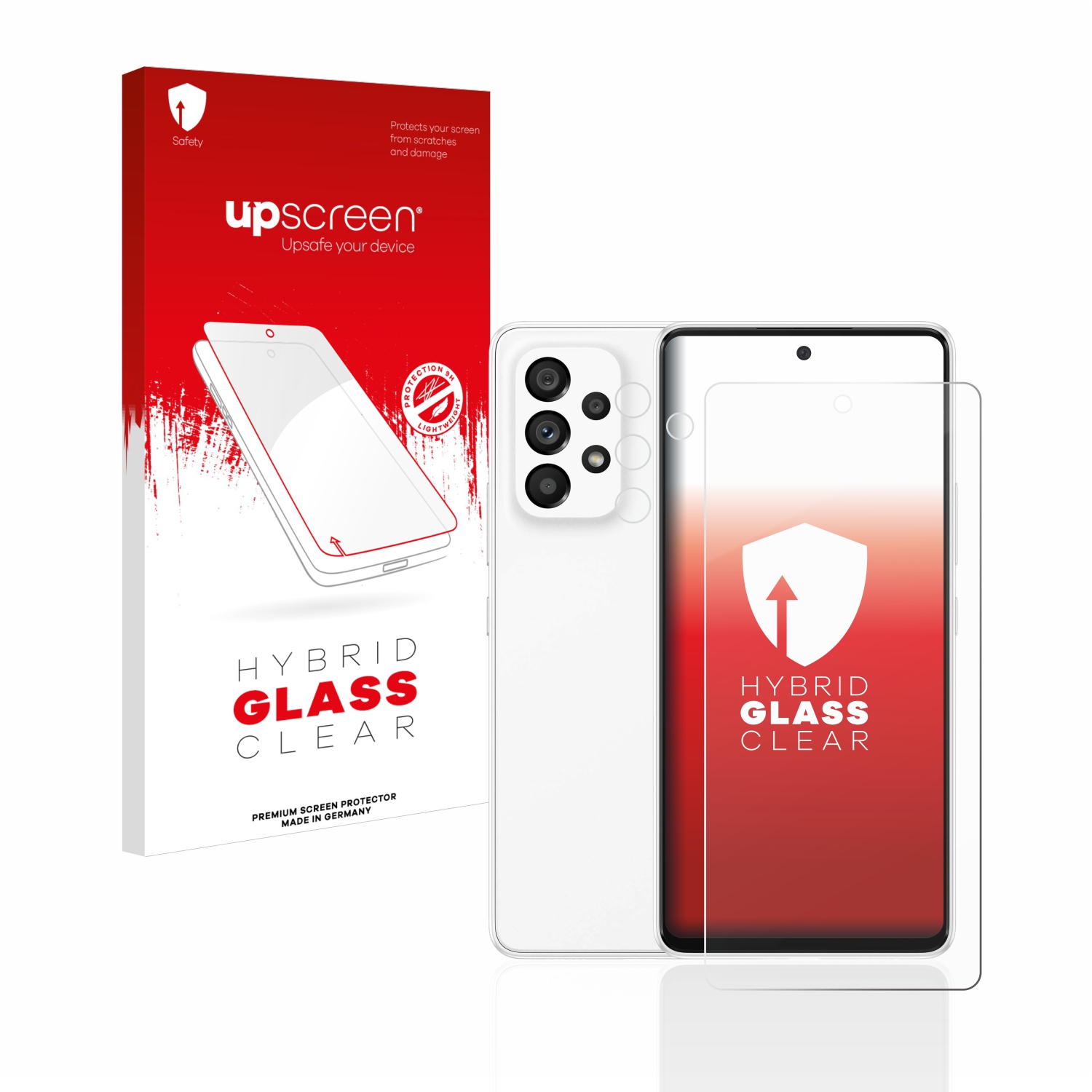 čirá skleněná fólie upscreen Hybrid Glas pro Samsung Galaxy A53 5G (displej+Kamera)