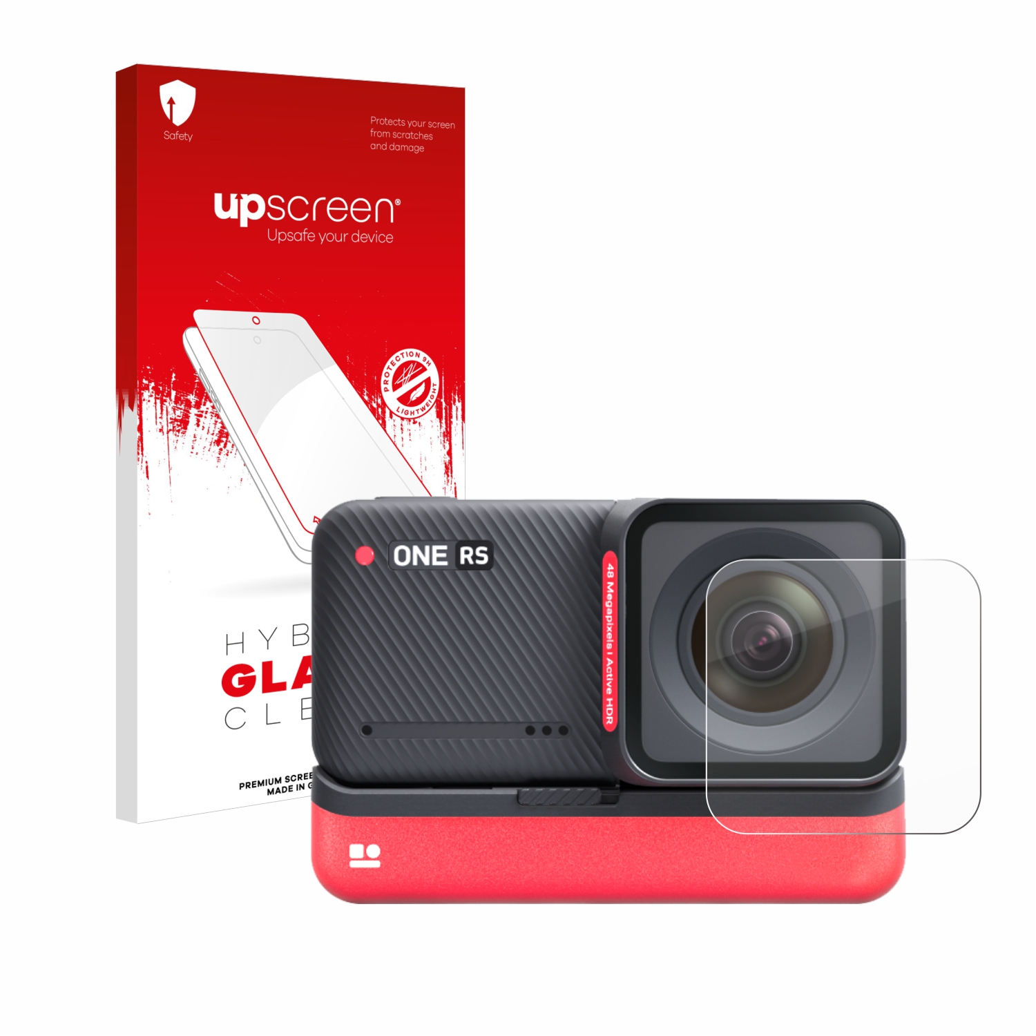 čirá skleněná fólie upscreen Hybrid Glas pro Insta360 One RS 4K Edition (čočka)