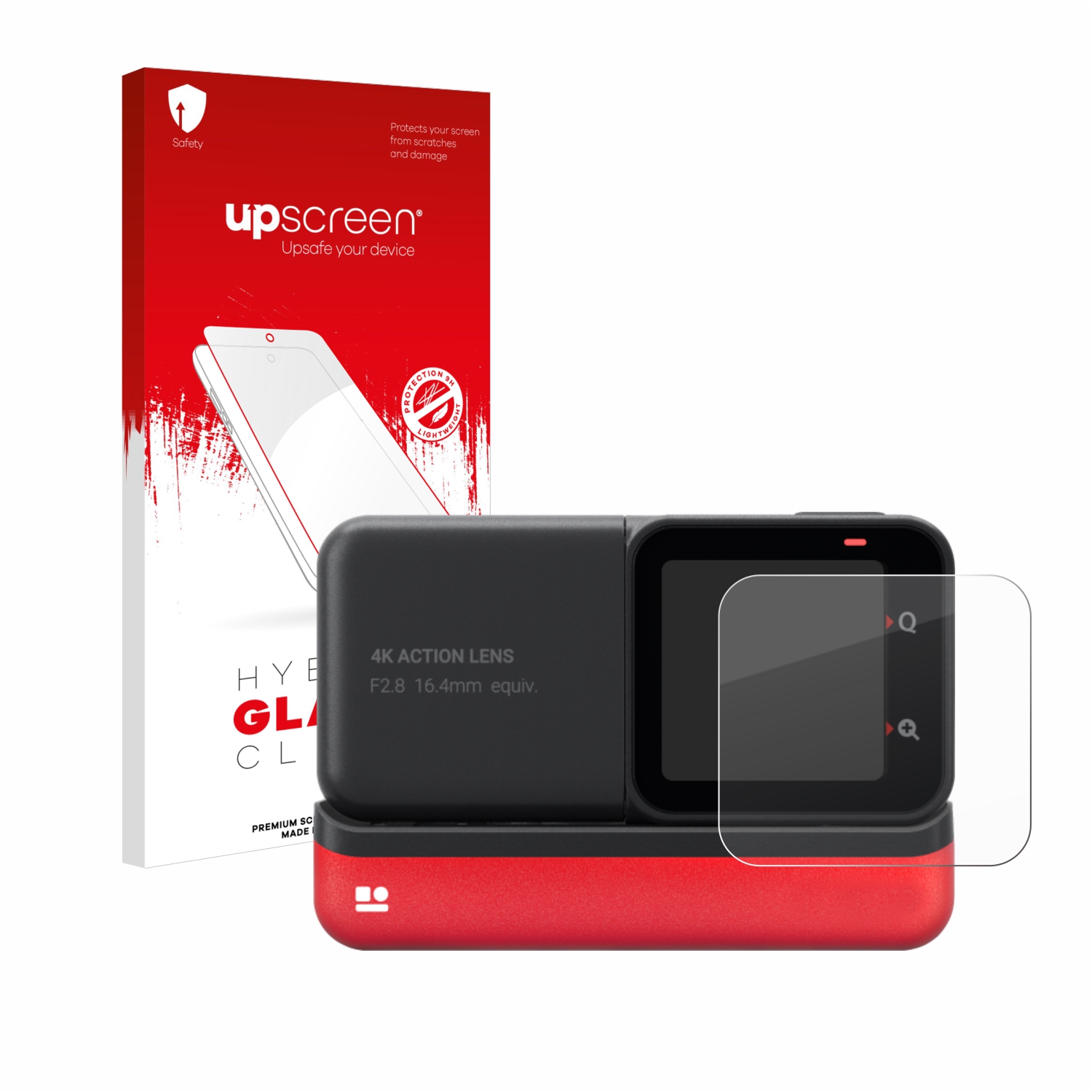 čirá skleněná fólie upscreen Hybrid Glas pro Insta360 One RS 4K Edition