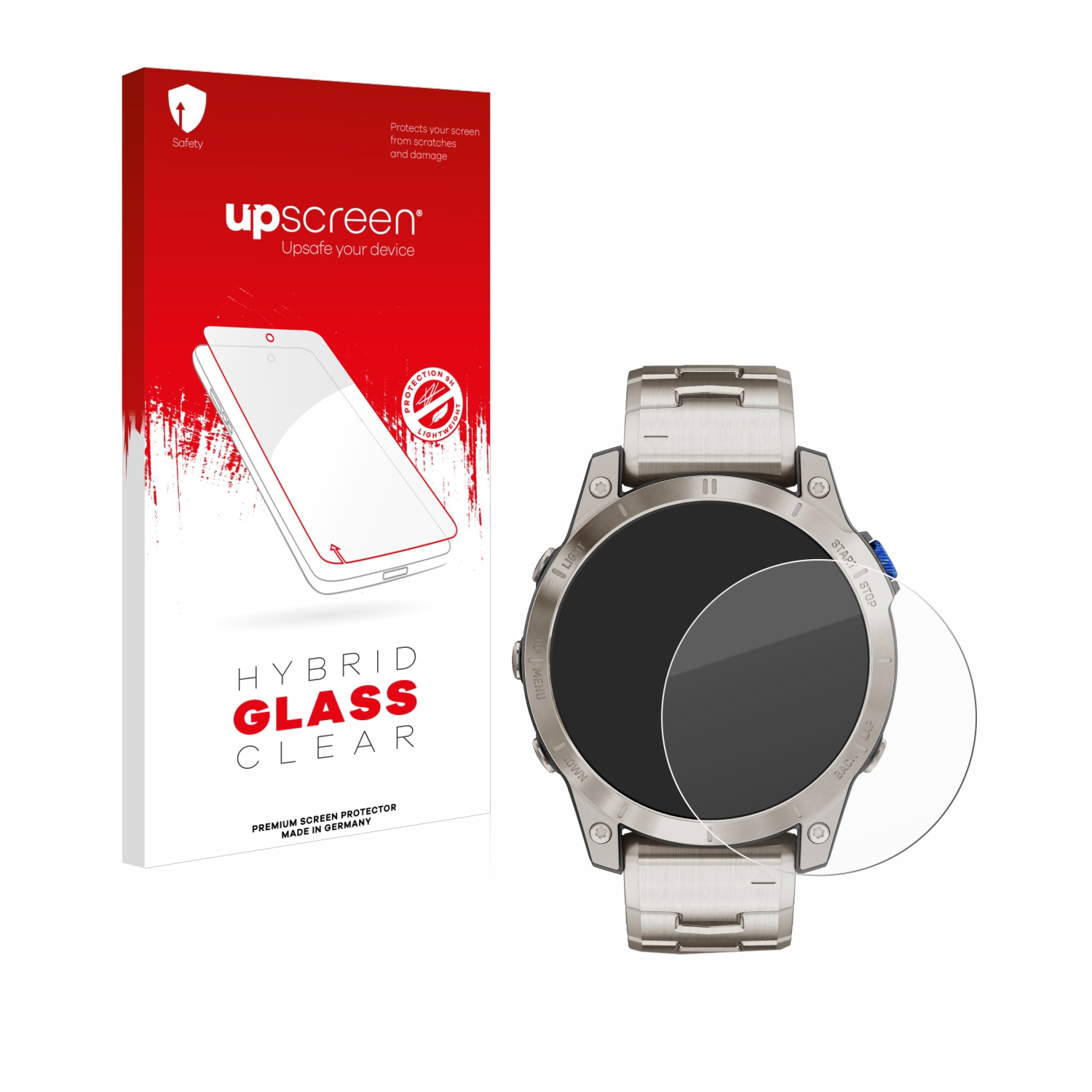 čirá skleněná fólie upscreen Hybrid Glas pro Garmin D2 Mach 1