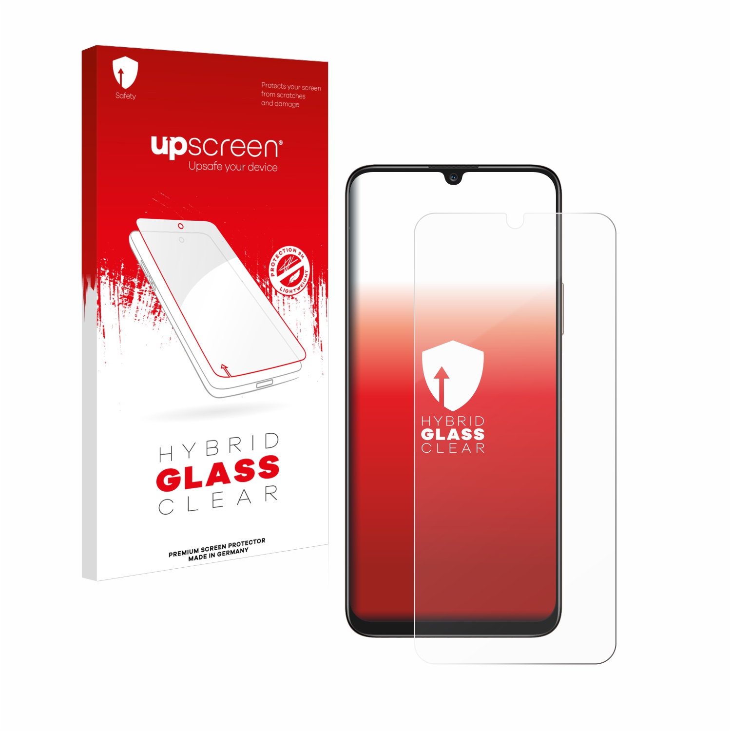 čirá skleněná fólie upscreen Hybrid Glas pro Honor X7