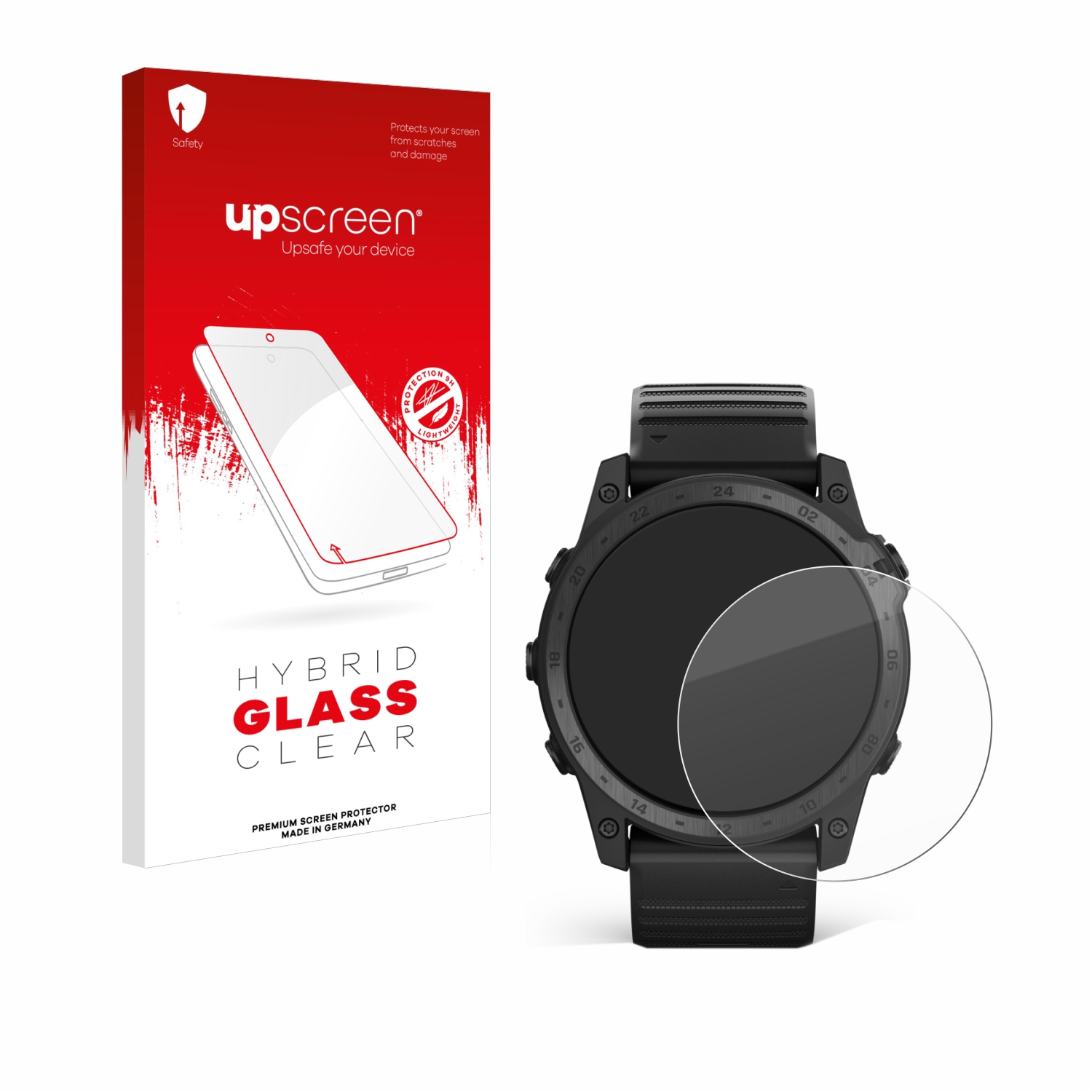 čirá skleněná fólie upscreen Hybrid Glas pro Garmin Tactix 7