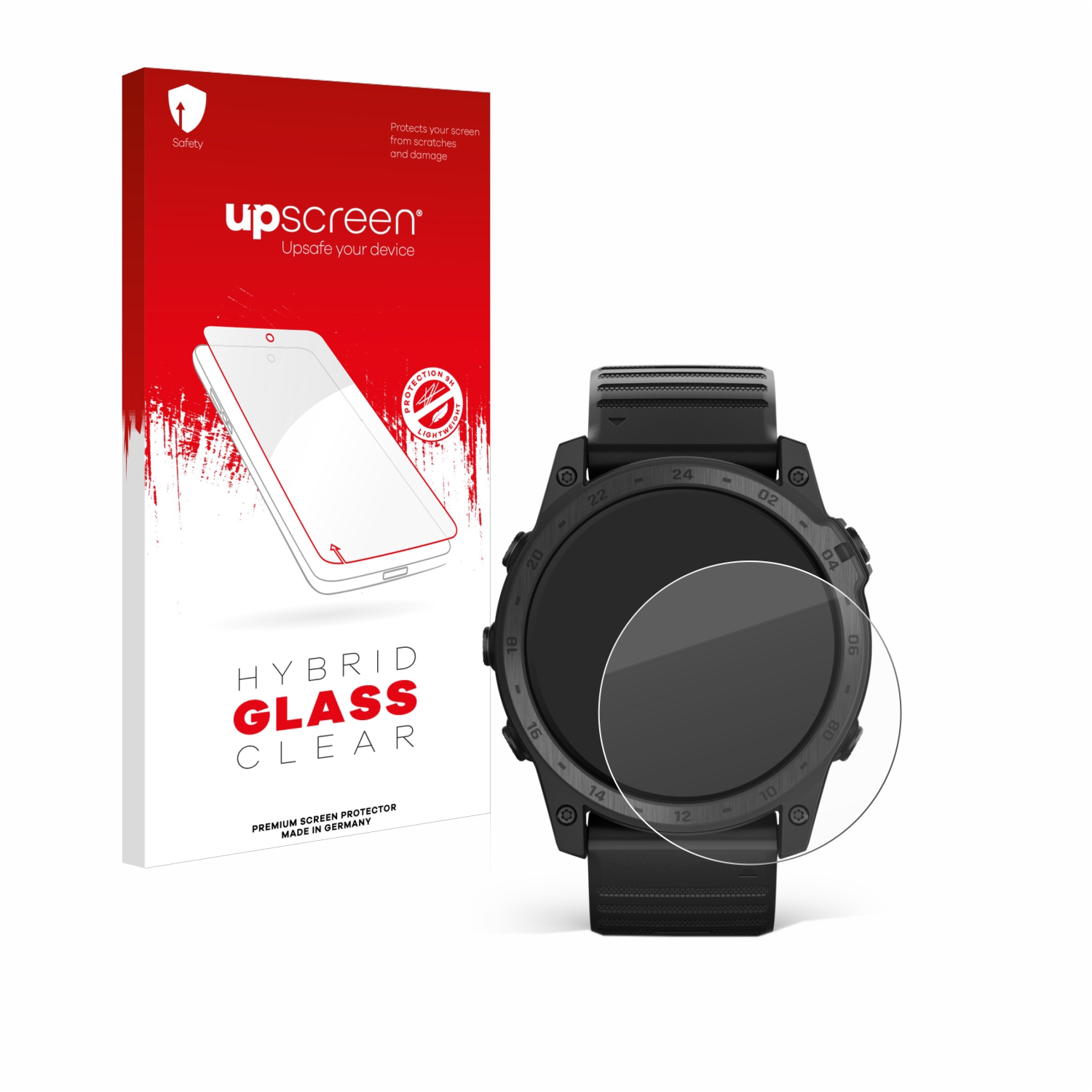 čirá skleněná fólie upscreen Hybrid Glas pro Garmin Tactix 7 Pro