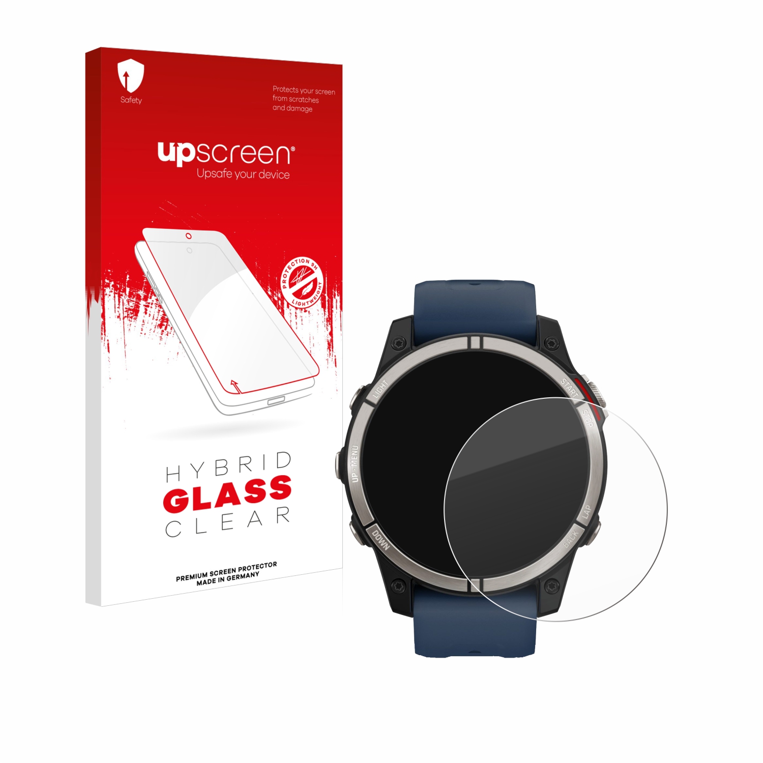 čirá skleněná fólie upscreen Hybrid Glas pro Garmin quatix 7