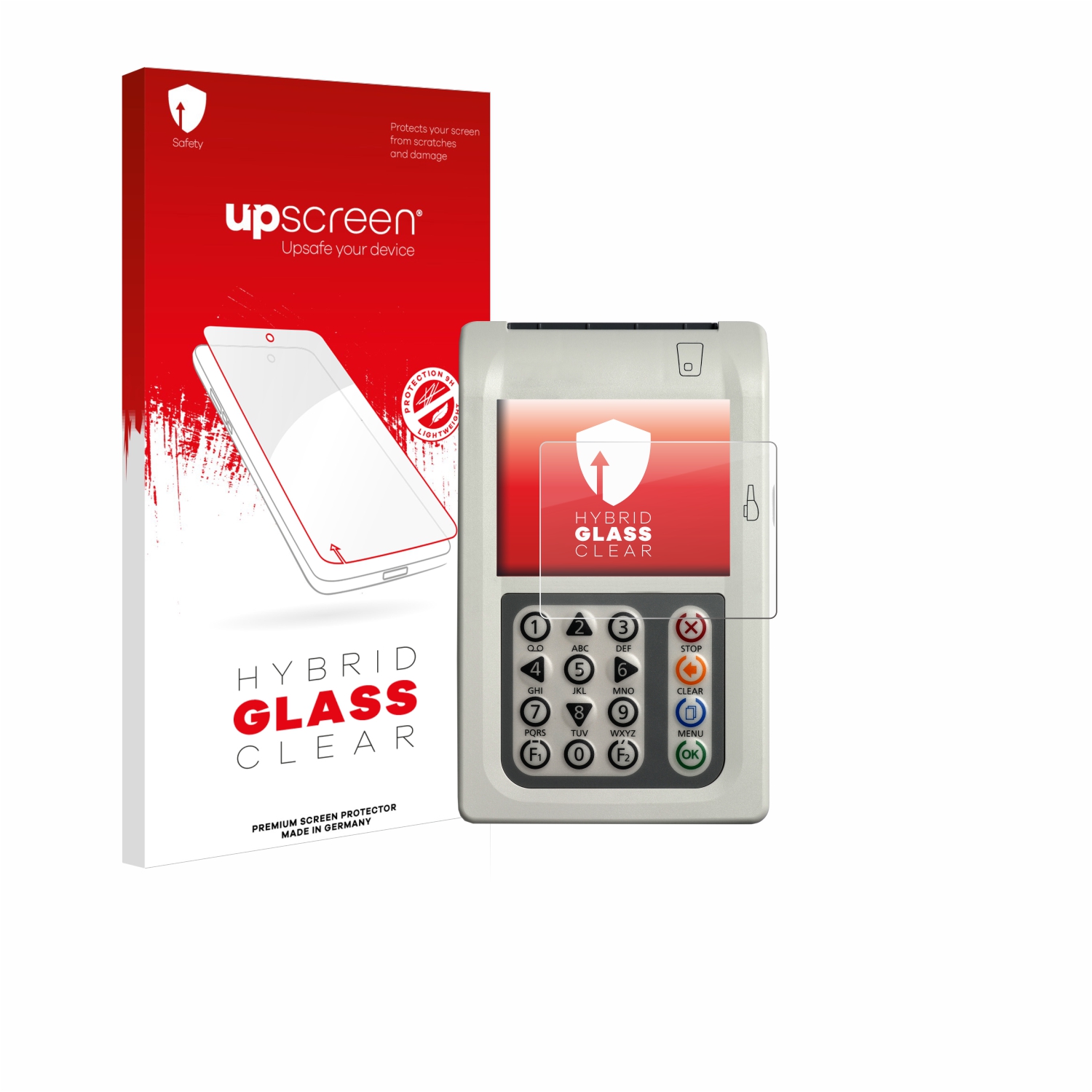 čirá skleněná fólie upscreen Hybrid Glas pro ingenico Orga 930 M