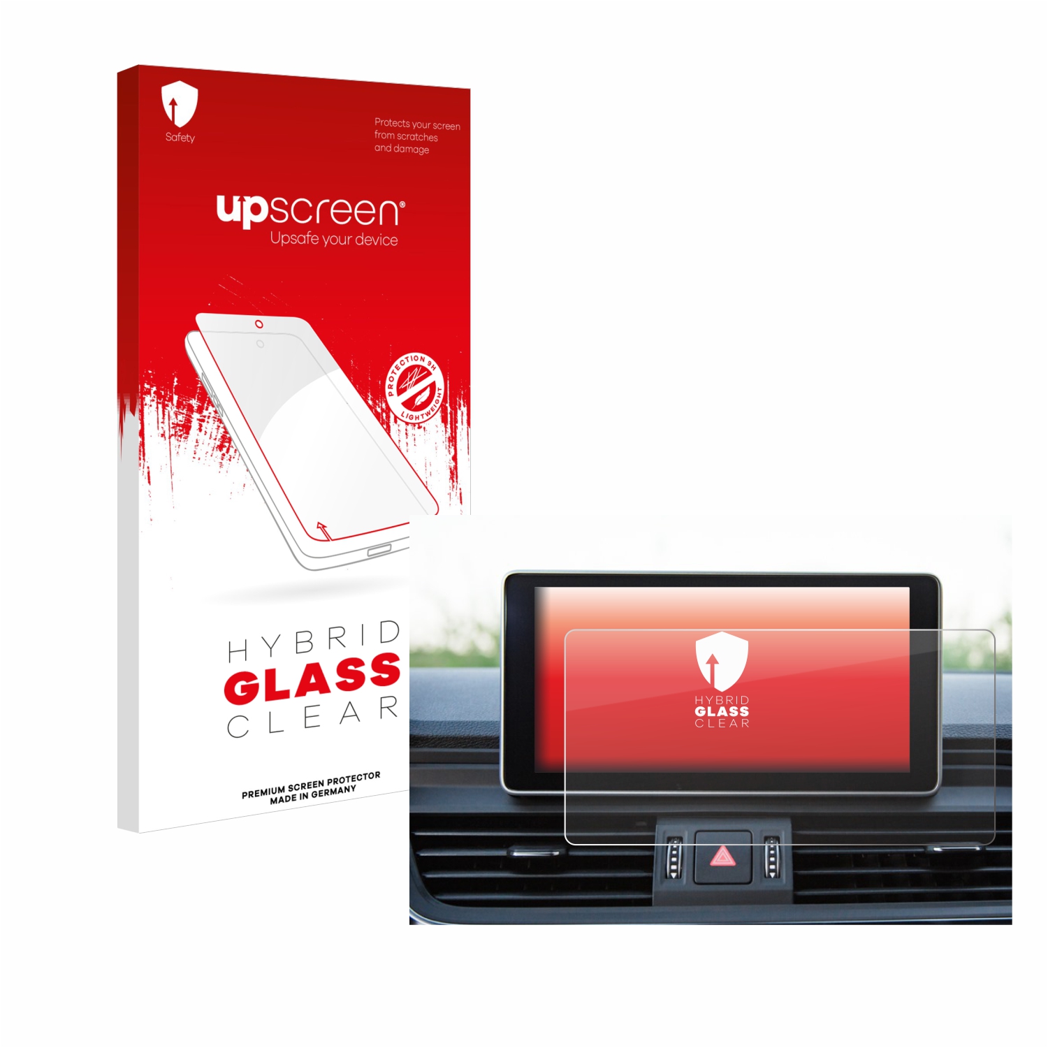 čirá skleněná fólie upscreen Hybrid Glas pro Audi Q5 2017 MMI 8.3