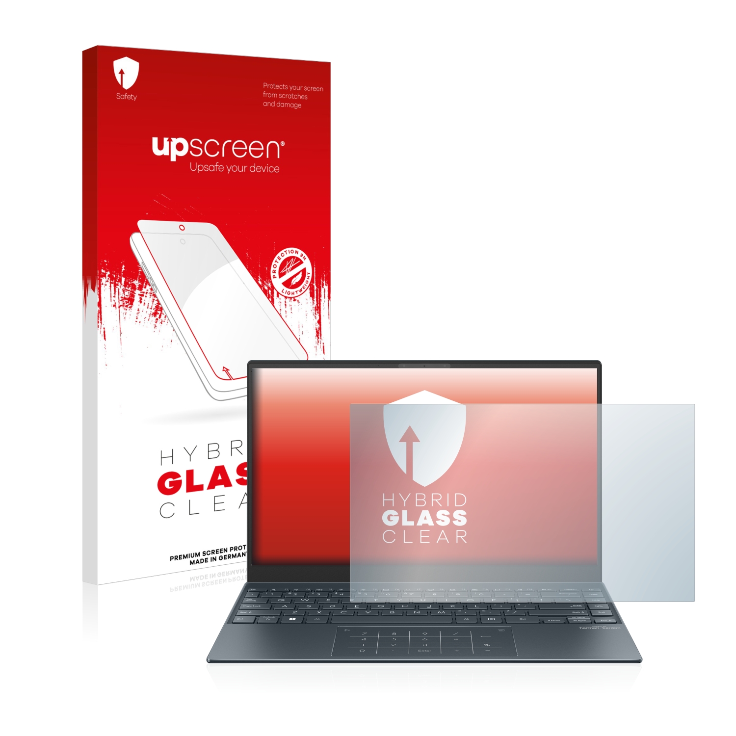 čirá skleněná fólie upscreen Hybrid Glas pro ASUS ZenBook 13 OLED