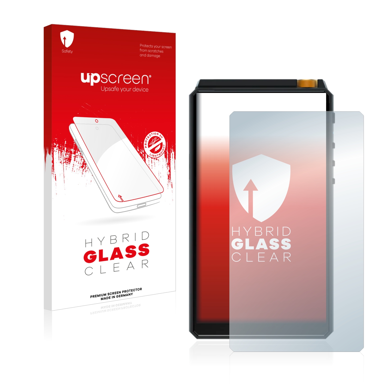 čirá skleněná fólie upscreen Hybrid Glas pro Hiby R6 (2020)