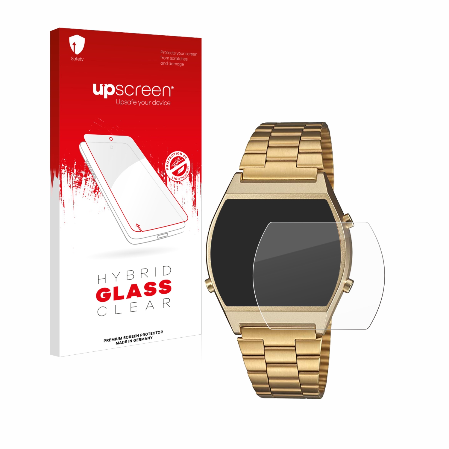 čirá skleněná fólie upscreen Hybrid Glas pro Casio Retro B640WB