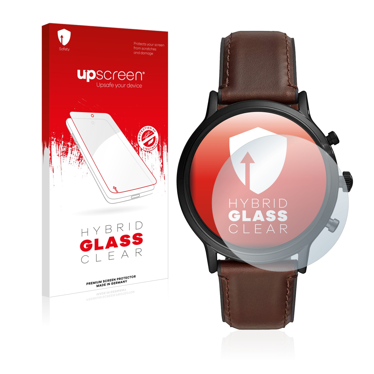 čirá skleněná fólie upscreen Hybrid Glas pro Fossil Gen 5