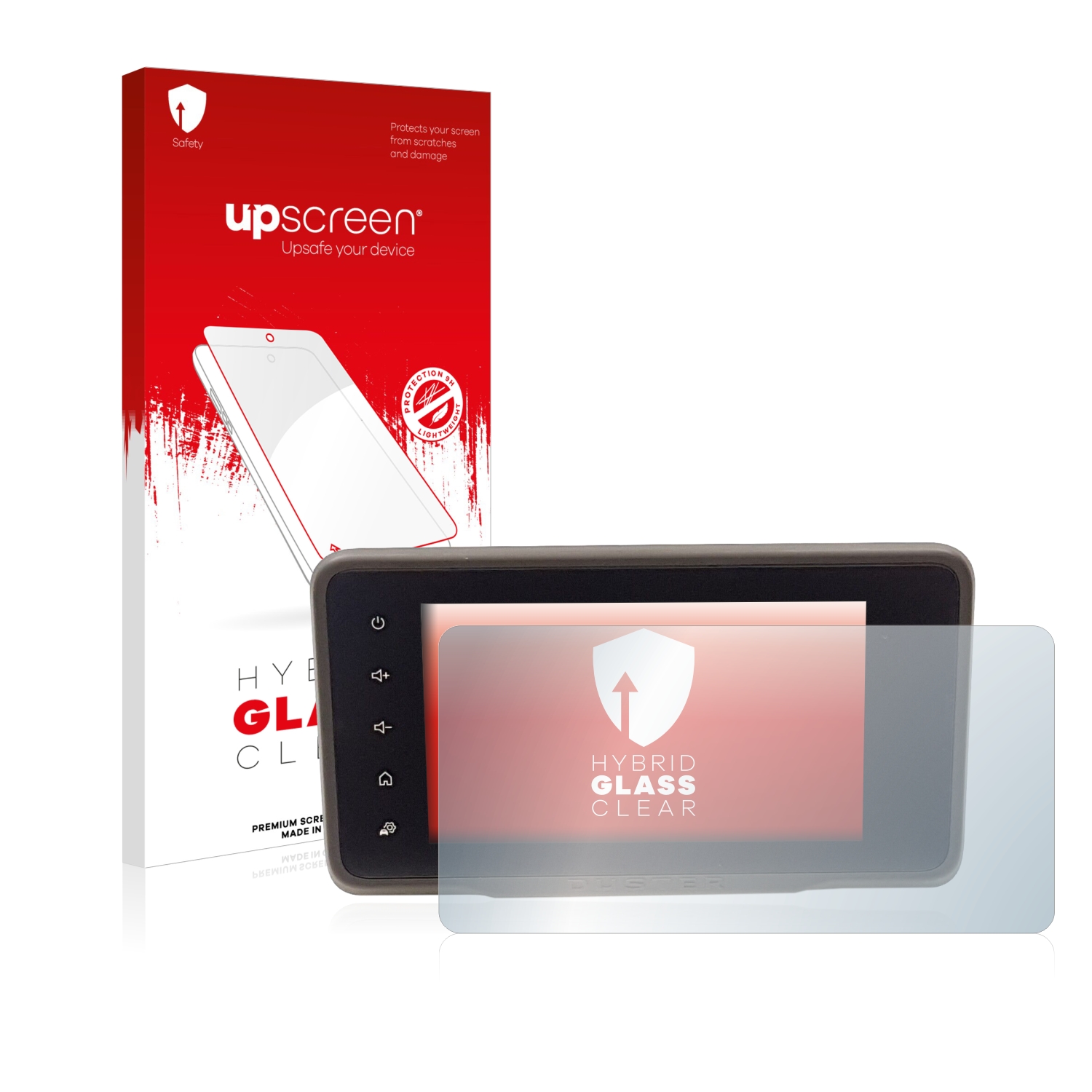 čirá skleněná fólie upscreen Hybrid Glas pro Dacia Duster 2 Mediadisplej